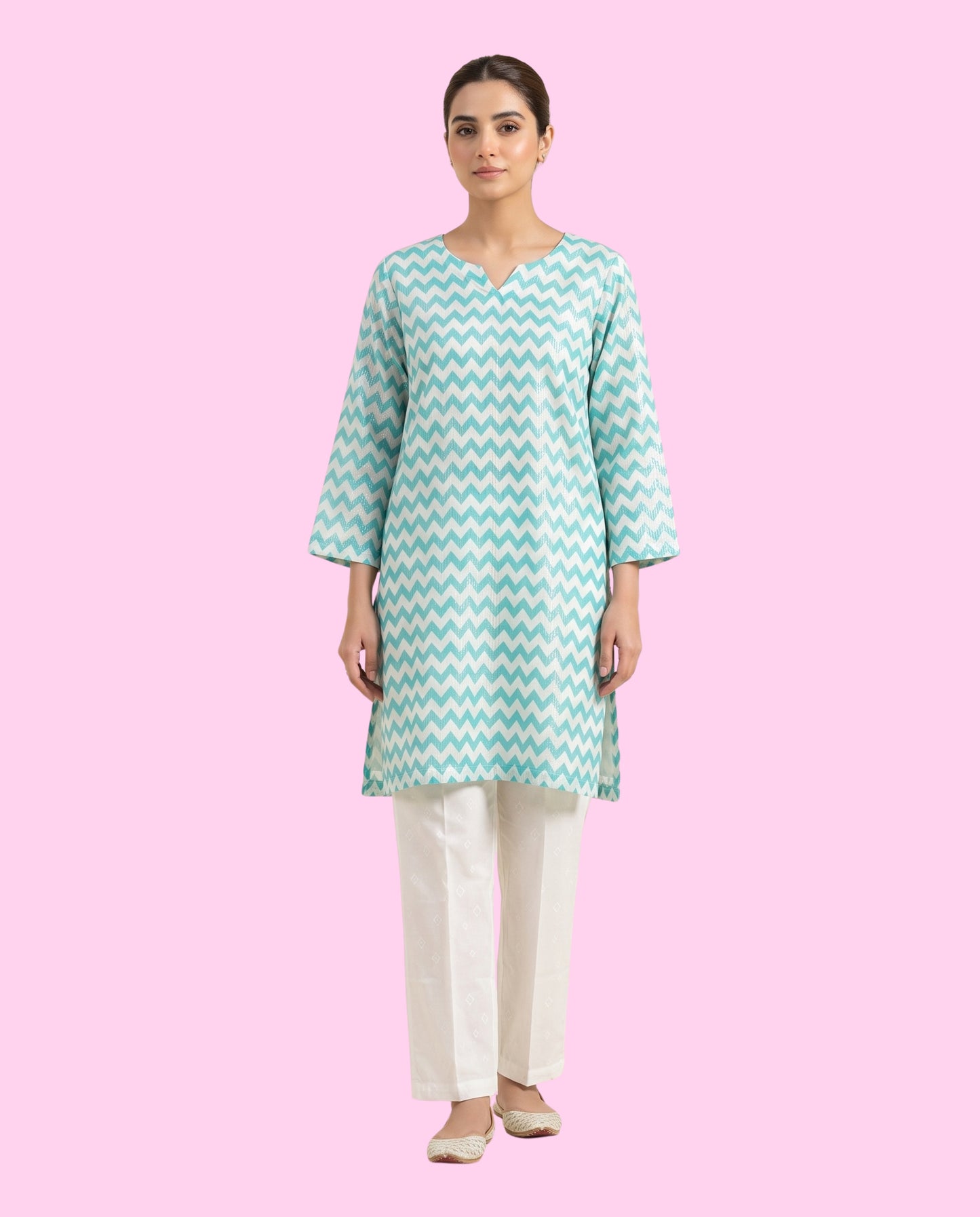 Saya 2 Piece Stitched Printed Suit – Premium Ready-to-Wear