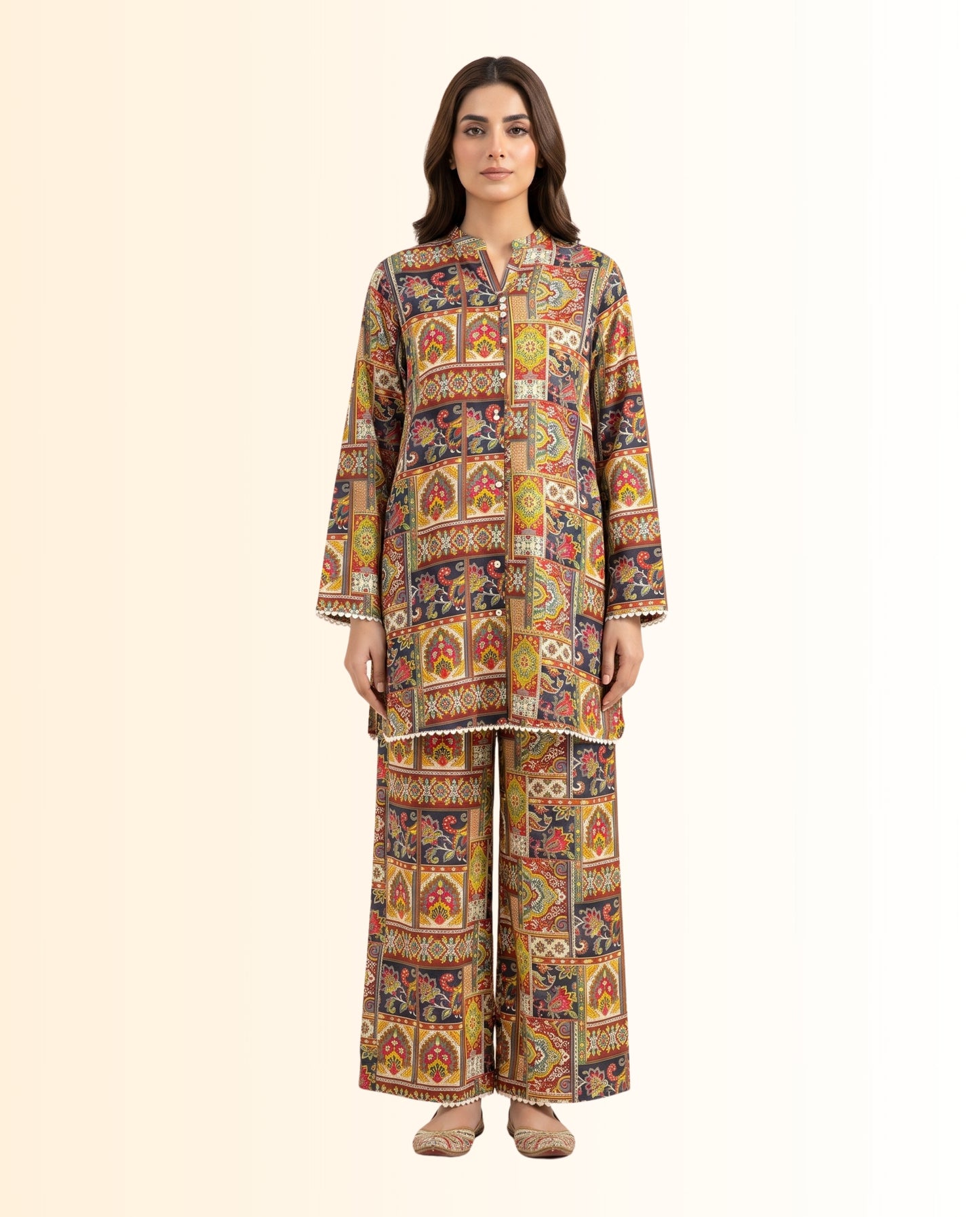 Nishat 2 Piece Stitched Co-Ord – Ready-to-Wear Shirt & Trouser