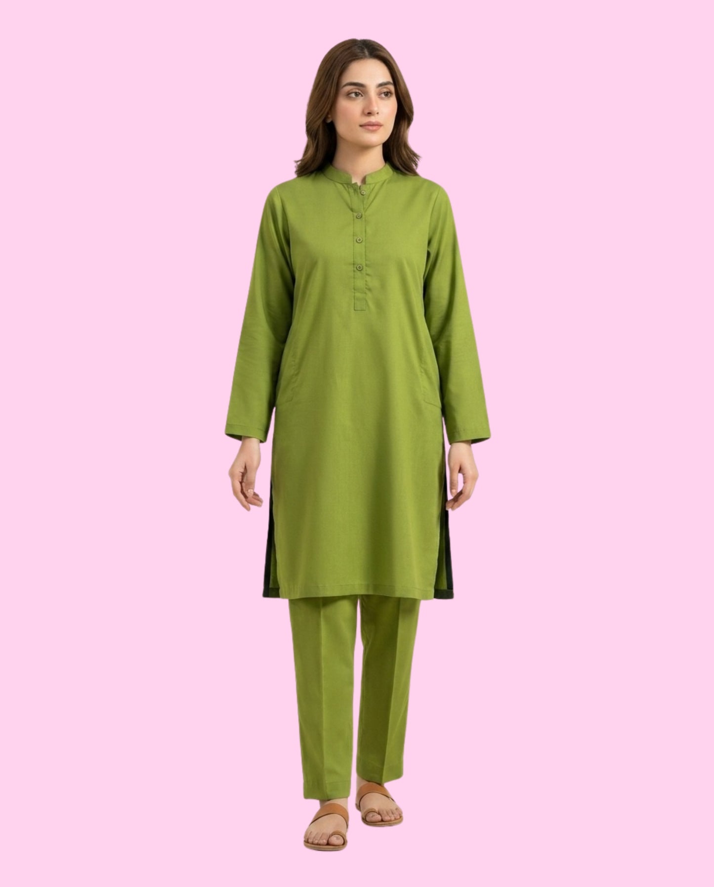 MONTO Solid 2 Piece Stitched Co-Ord Set – Premium Ultra Soft Wash & Wear