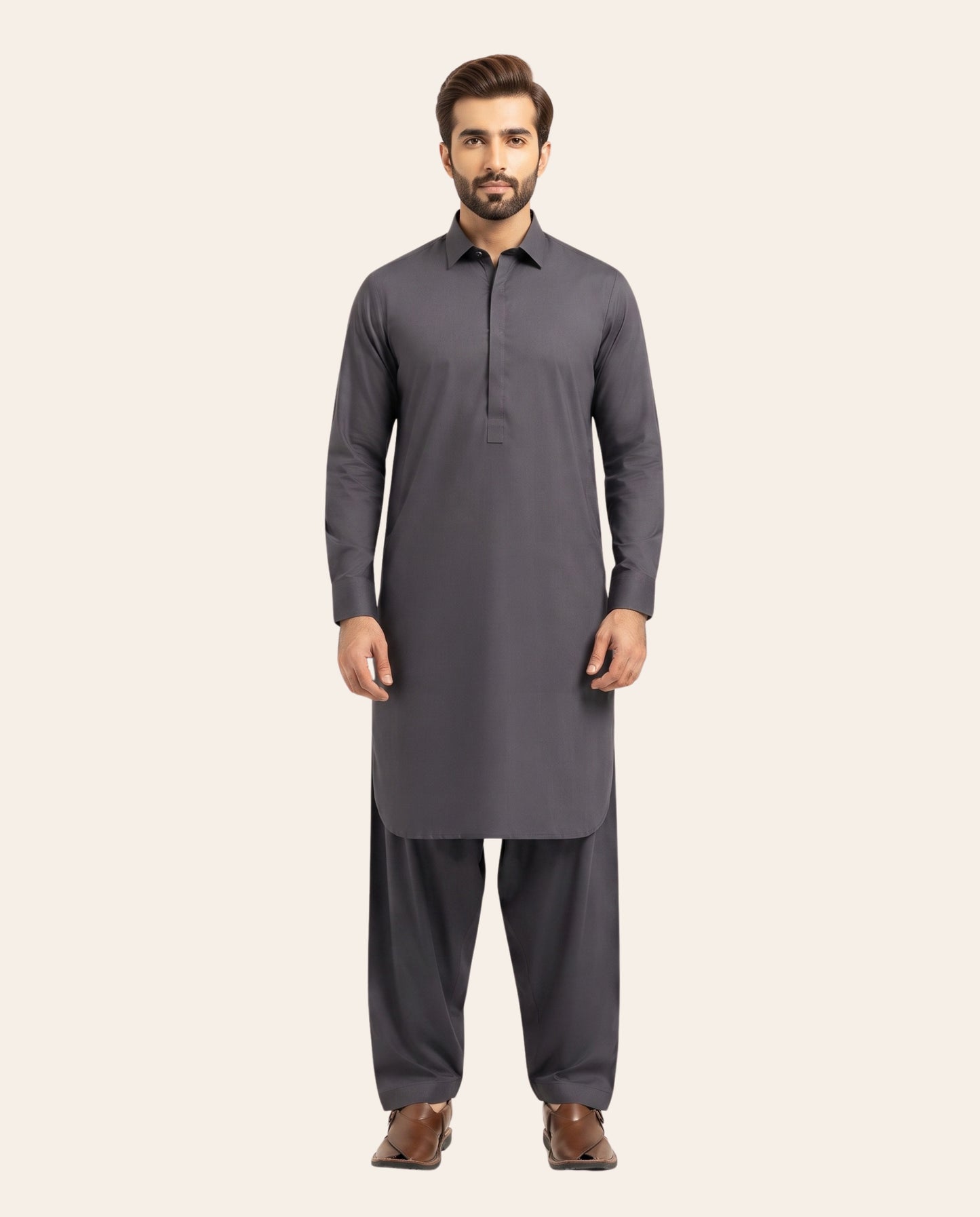 Firdous Men's Stitched Shalwar Kameez – Premium Wash & Wear Suit