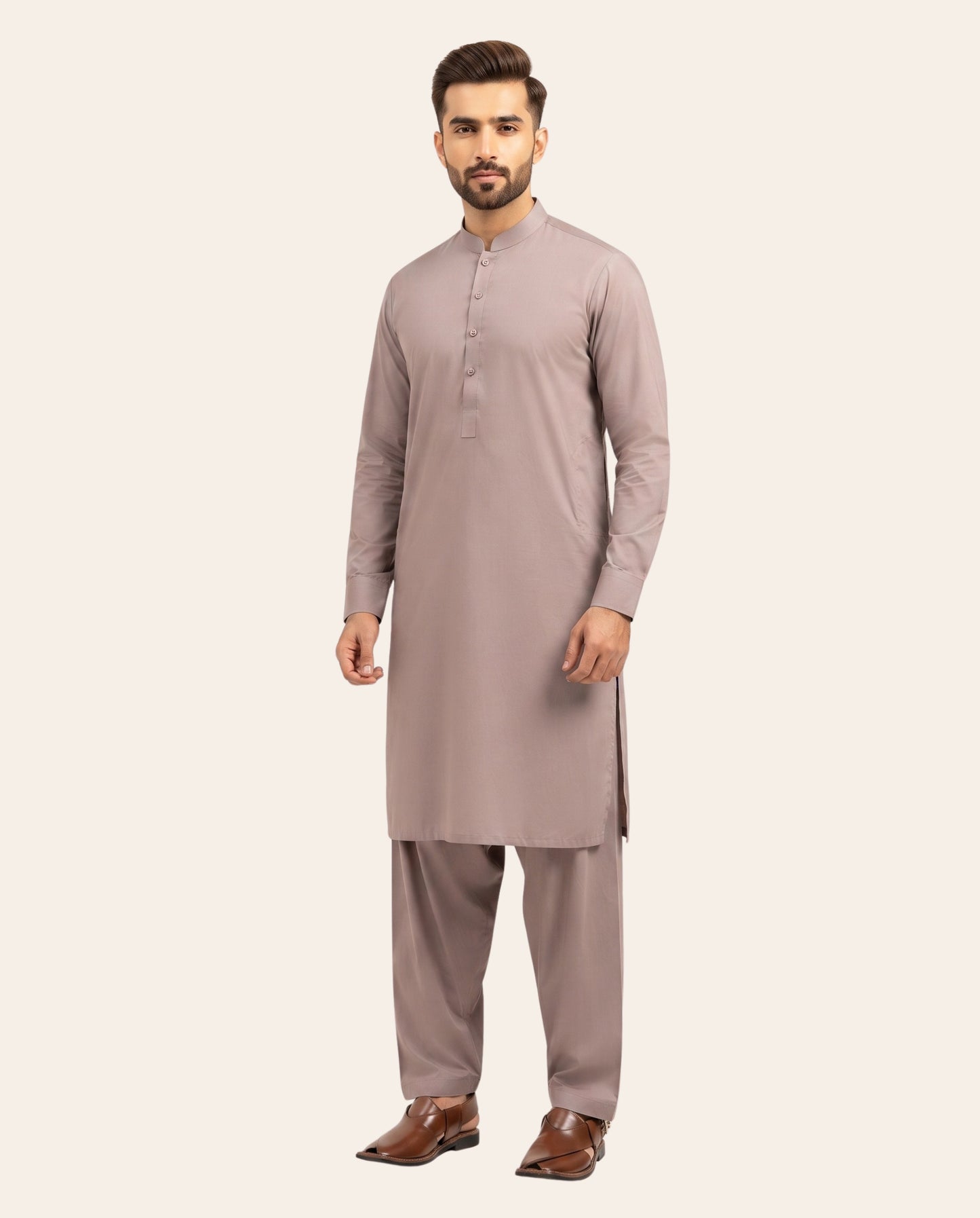 Firdous Men's Stitched Shalwar Kameez – Premium Wash & Wear Suit