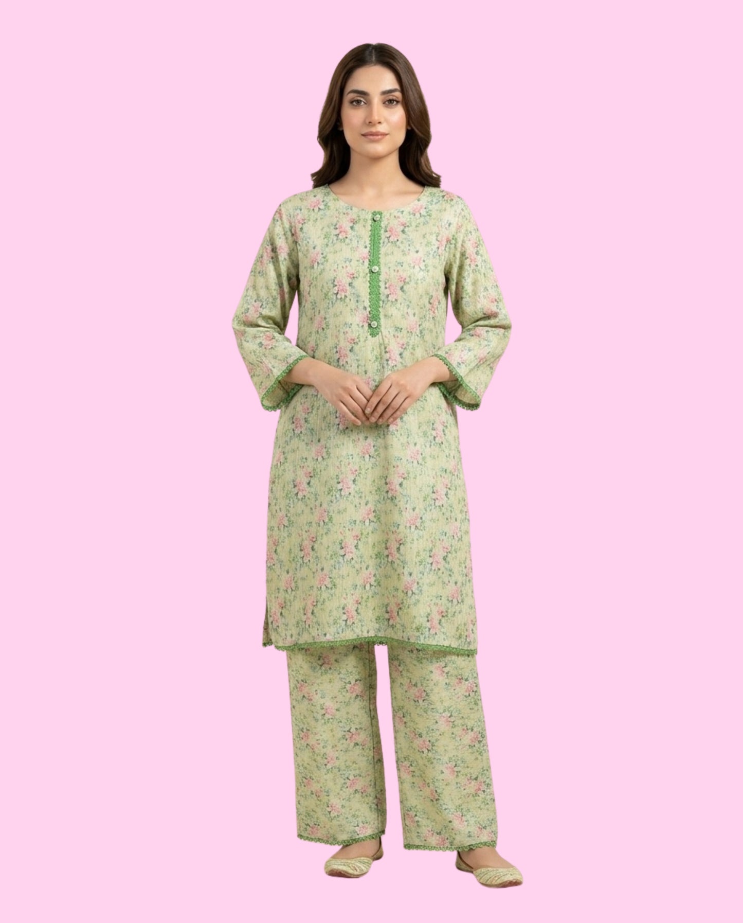 Khaadi 2 Piece Stitched Printed Suit – All-Over Print Ready-to-Wear