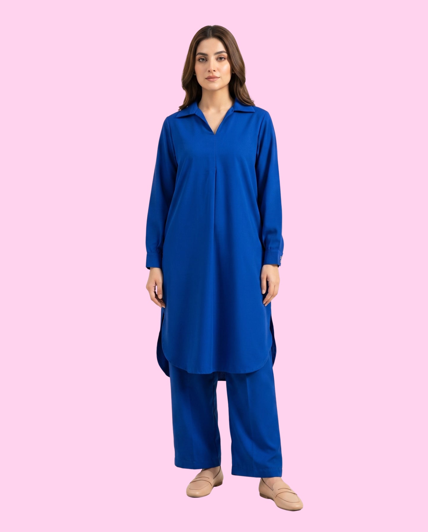 MONTO Solid 2 Piece Stitched Co-Ord Set – Premium Ultra Soft Wash & Wear