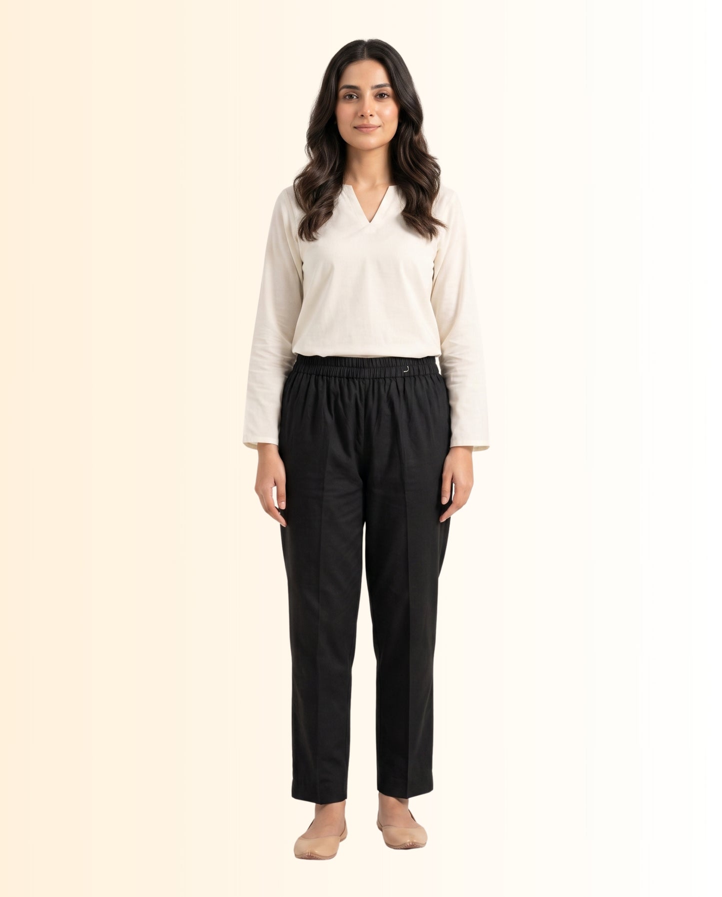 Black - Prime Point Women's Stitched Lawn Trouser