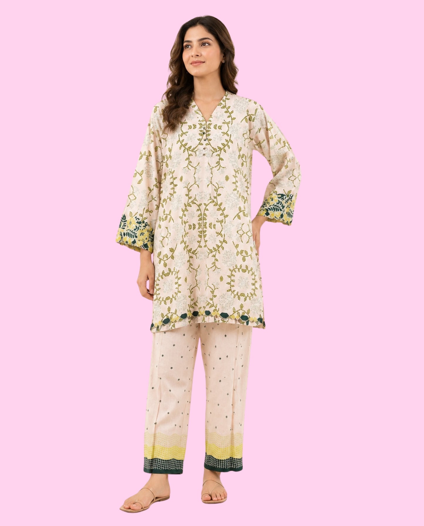 REGALIA 2 Piece Stitched Printed Co-Ord Set – Casual Outfit