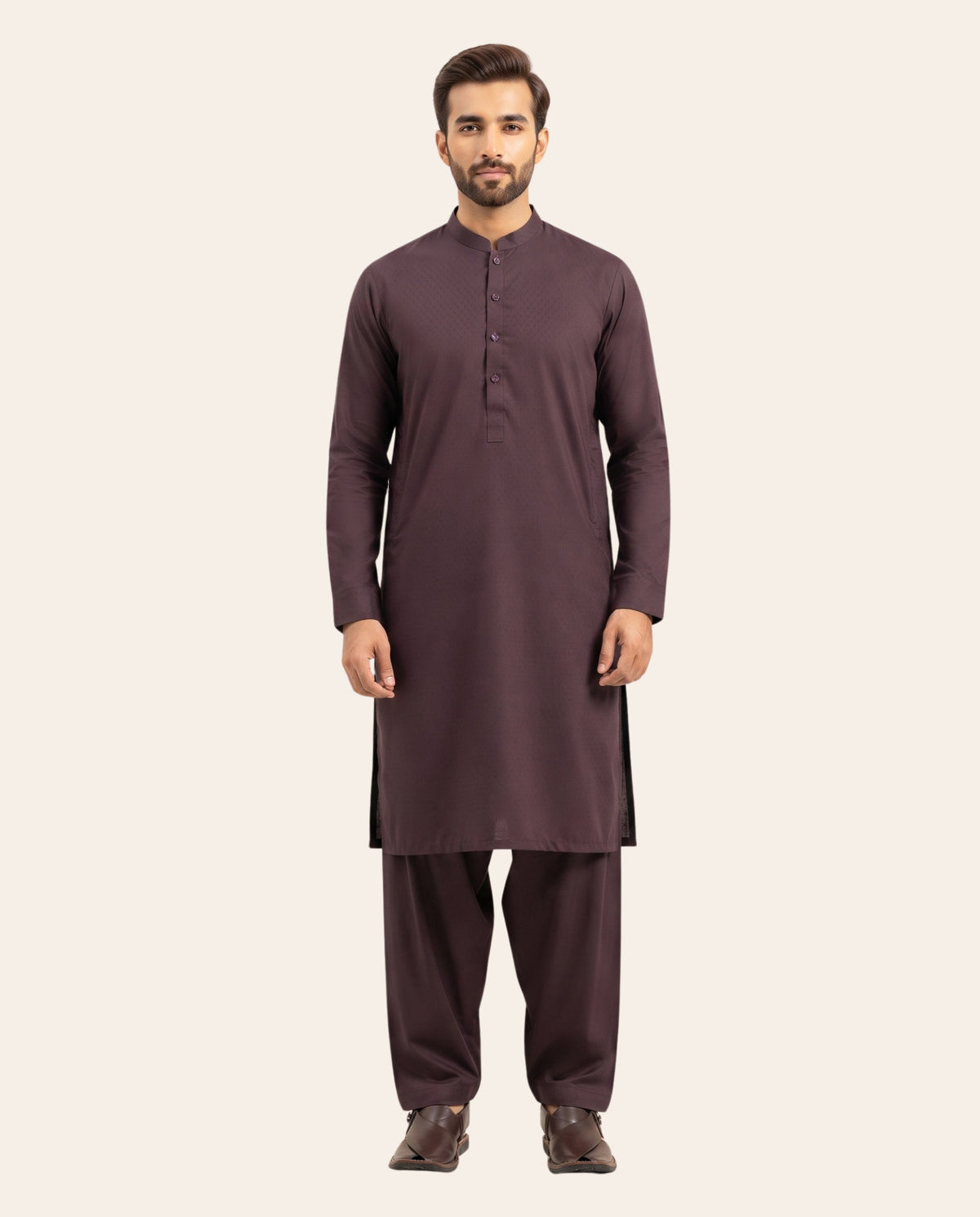 Firdous Men's Stitched Shalwar Kameez – Premium Wash & Wear Suit