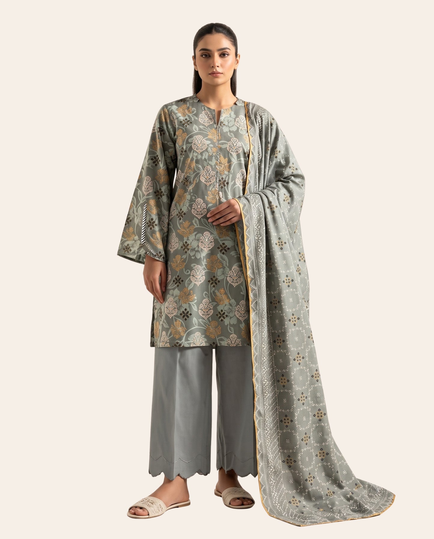 Sohaye by Diners 3 Piece Unstitched Printed Lawn Suit – Premium Women's Summer Collection