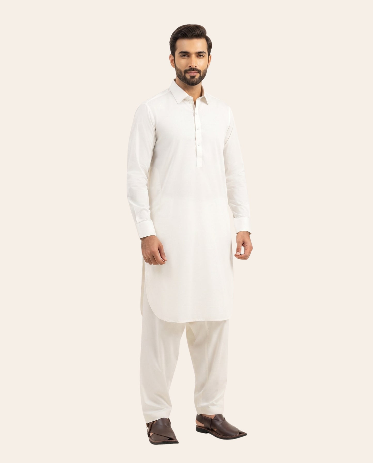 Firdous Men's Stitched Shalwar Kameez – Premium Wash & Wear Suit