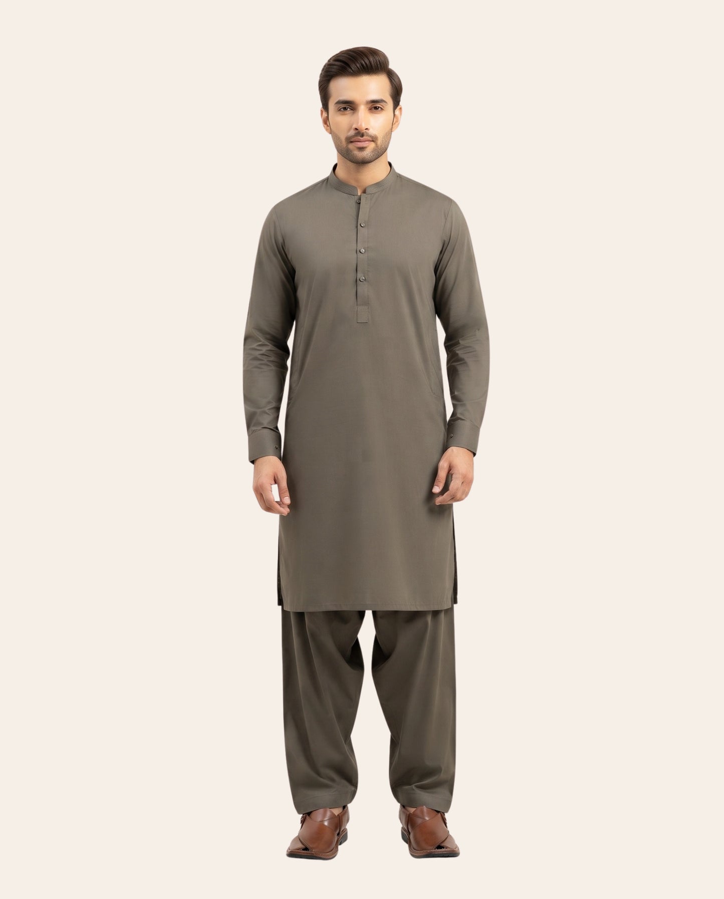 Firdous Men's Stitched Shalwar Kameez – Premium Wash & Wear Suit