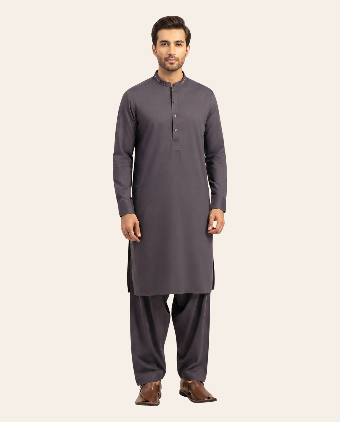 Firdous Men's Stitched Shalwar Kameez – Premium Wash & Wear Suit