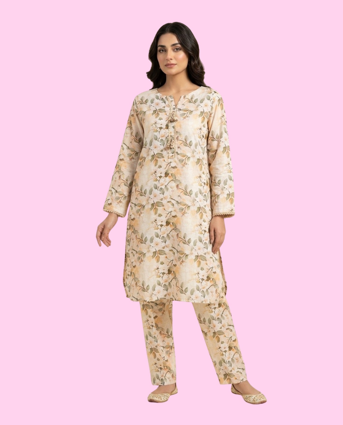 REGALIA 2 Piece Stitched Printed Suit – Ready-to-Wear Casual Dress