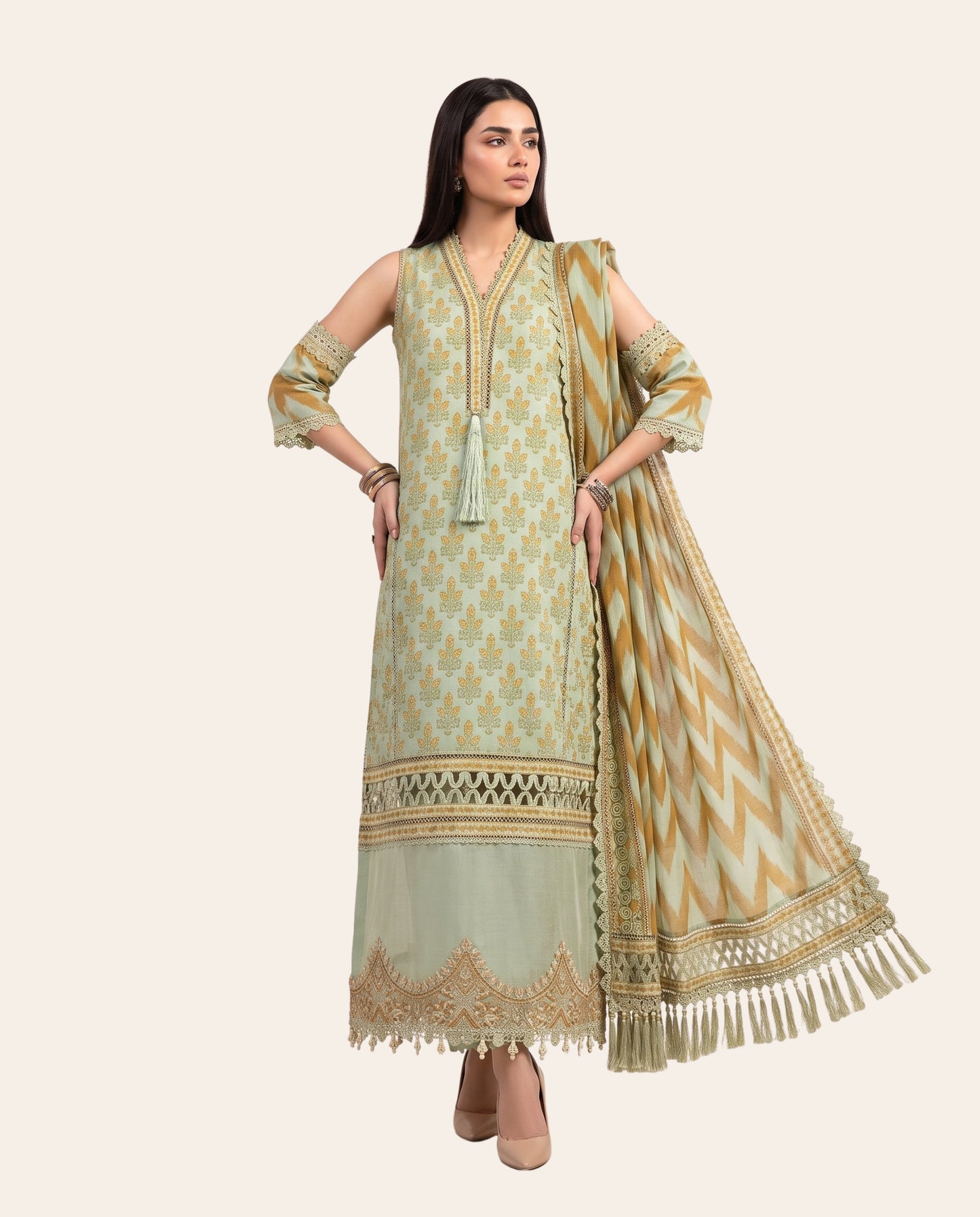 Maria B. 3 Piece Unstitched Printed Lawn Suit – Premium Prints