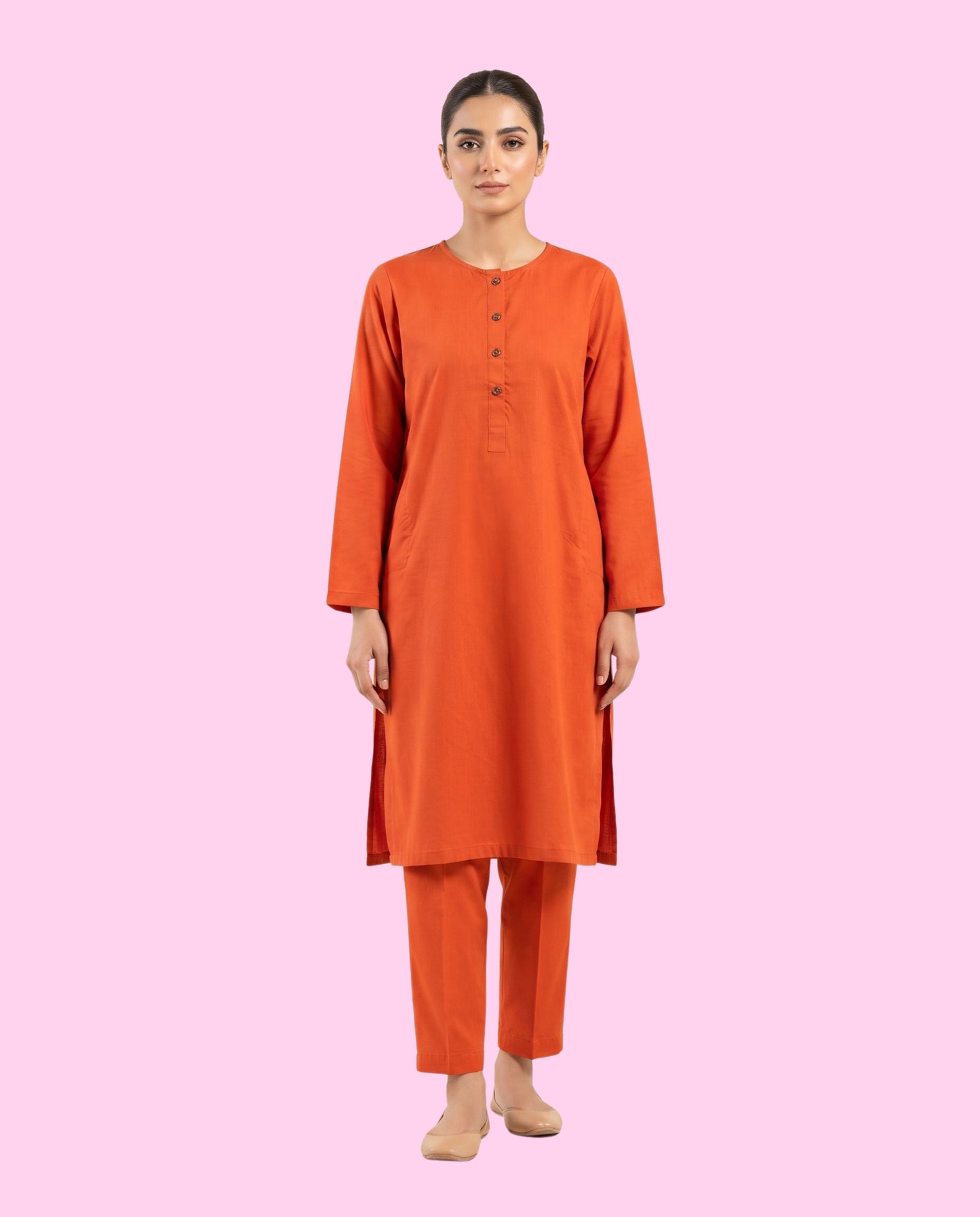 MONTO Solid 2 Piece Stitched Co-Ord Set – Premium Ultra Soft Wash & Wear
