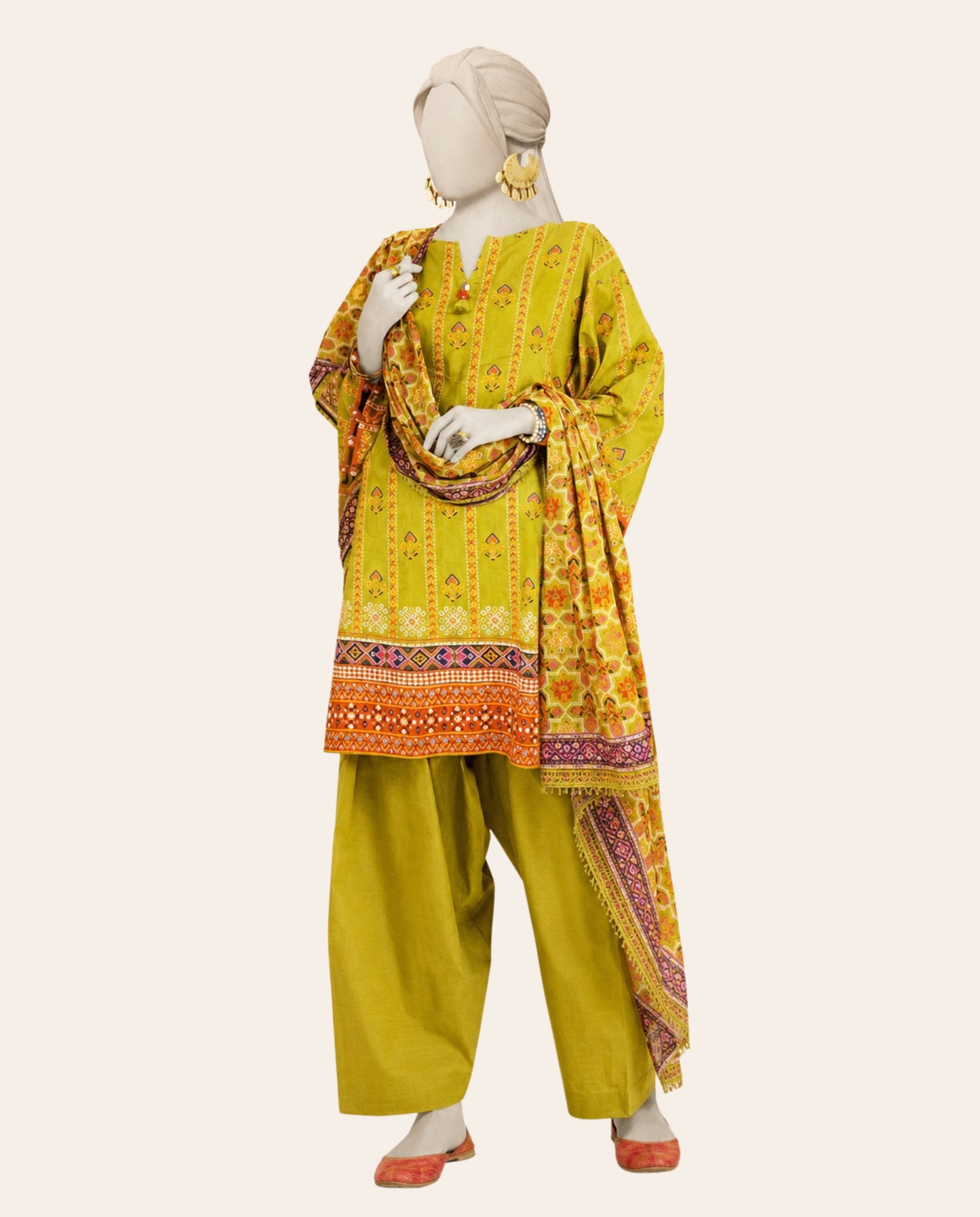 J. 3 Piece Unstitched Printed Lawn Suit – Summer Collection