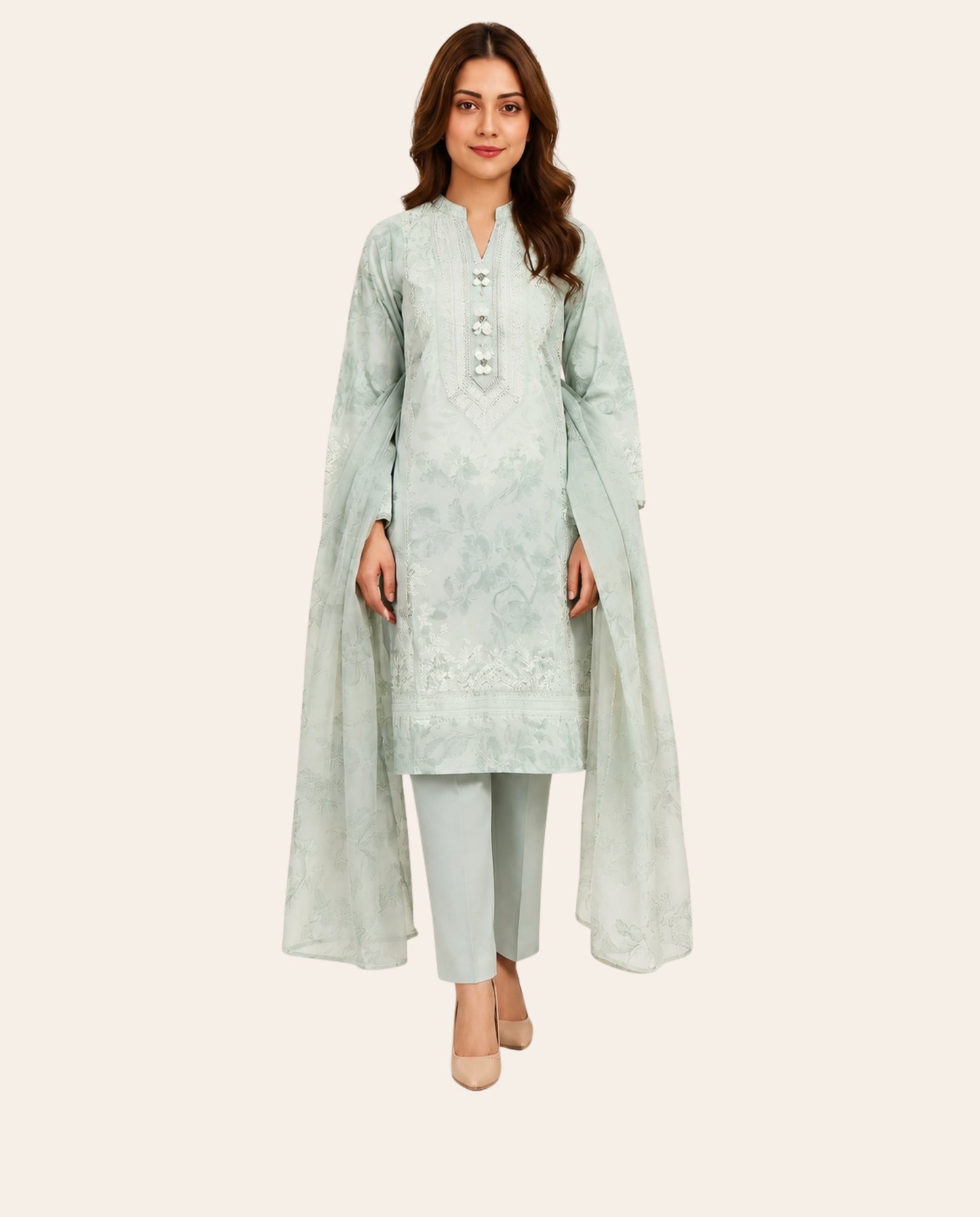 Limelight 3 Piece Unstitched Printed Lawn Suit – Summer Collection