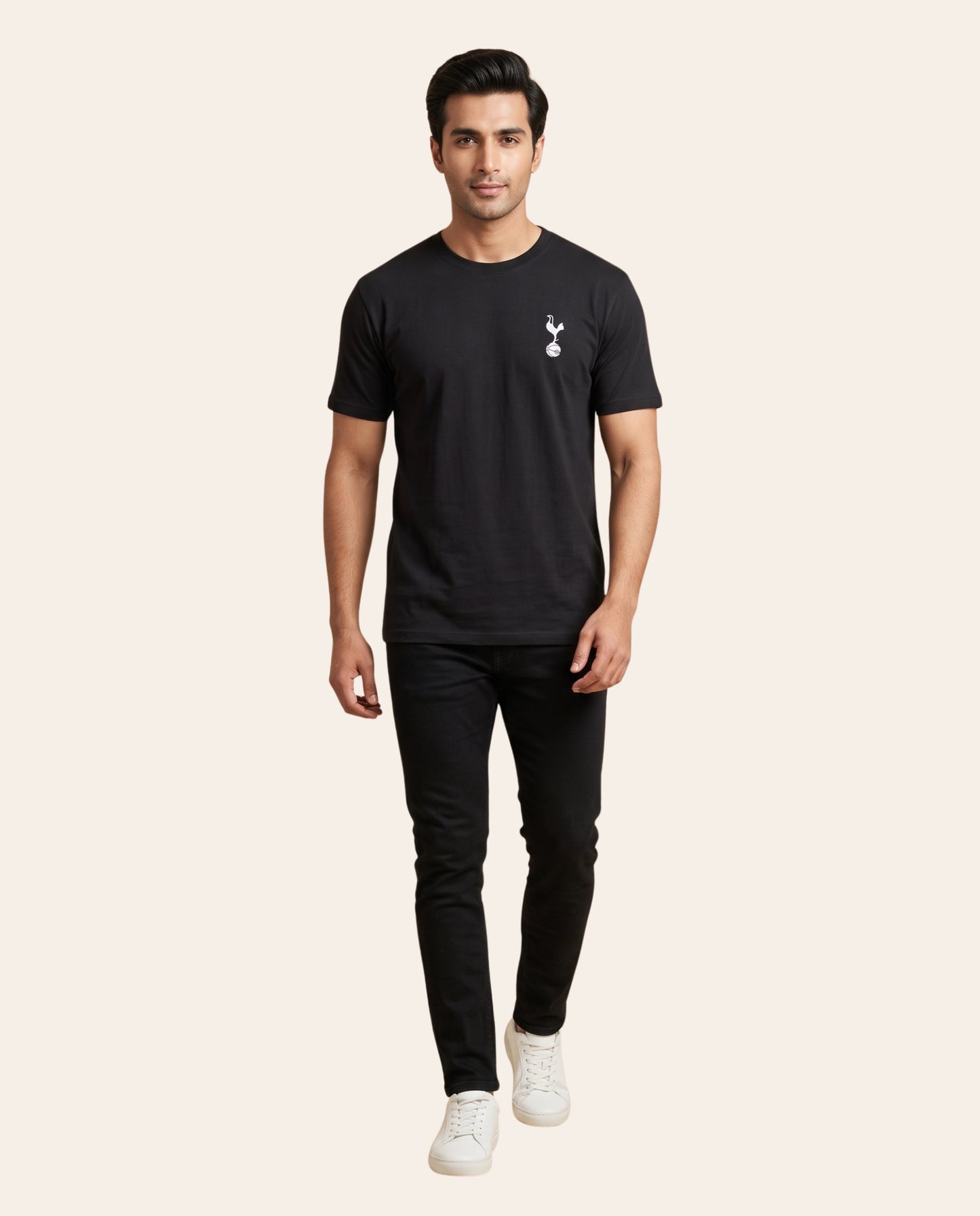 Black T-Shirt – Soft Cotton Casual Crew Neck Half Sleeve Tee