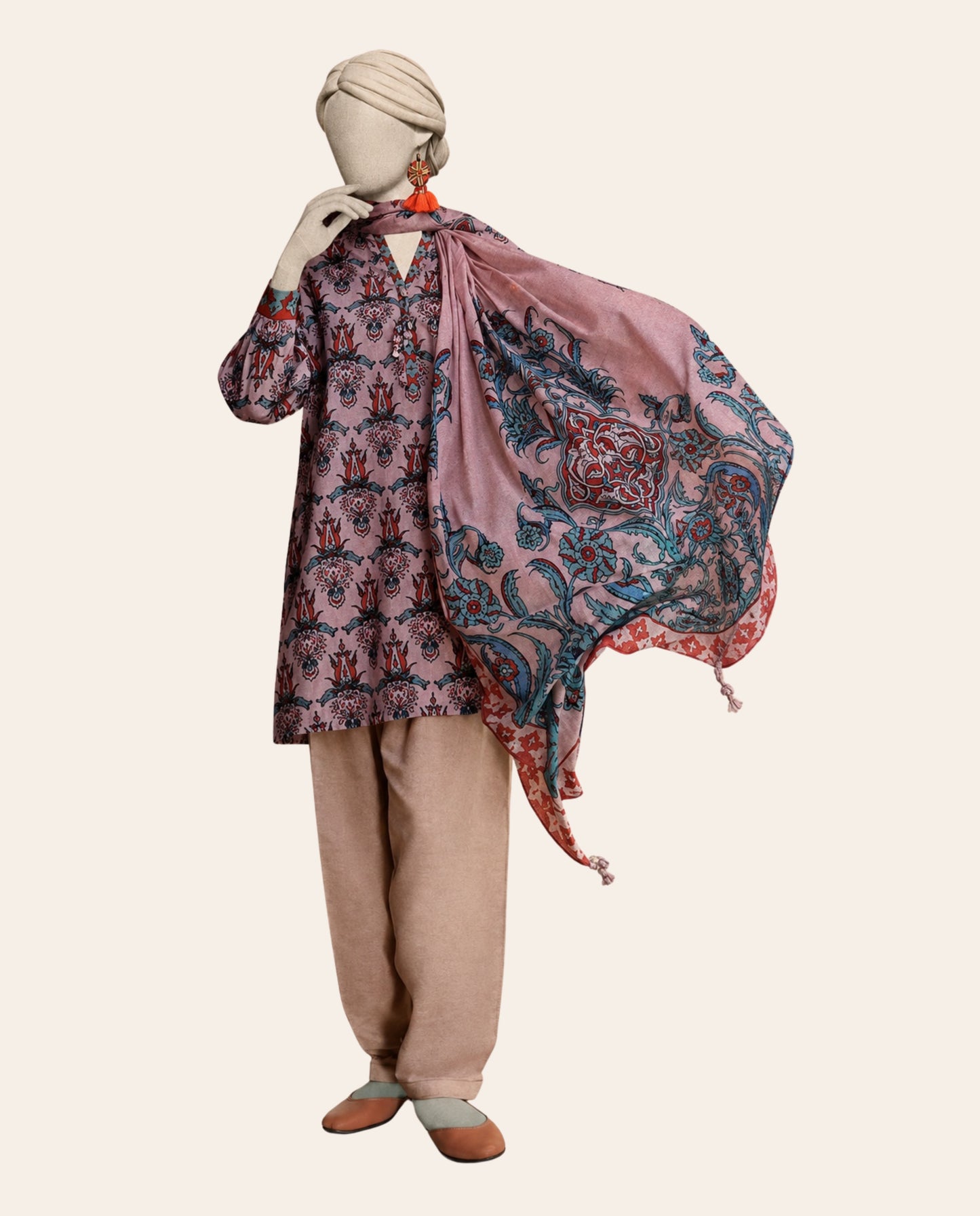 J. 3 Piece Unstitched Printed Lawn Suit – Summer Collection