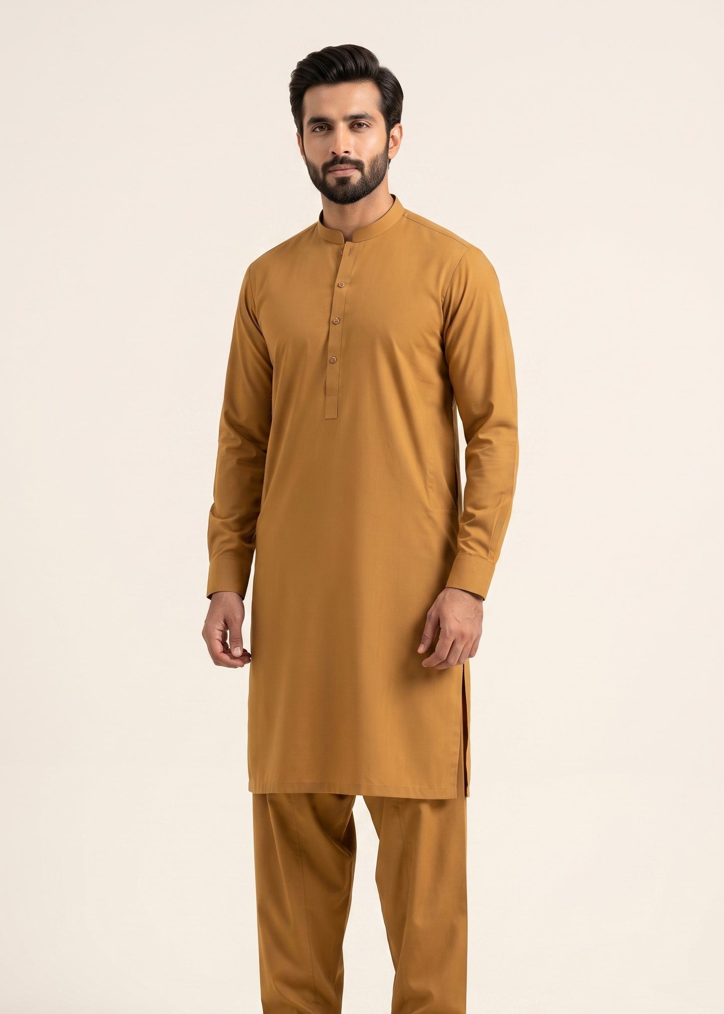 J. Premium Cotton Unstitched Suit for Men | Soft & Breathable Fabric