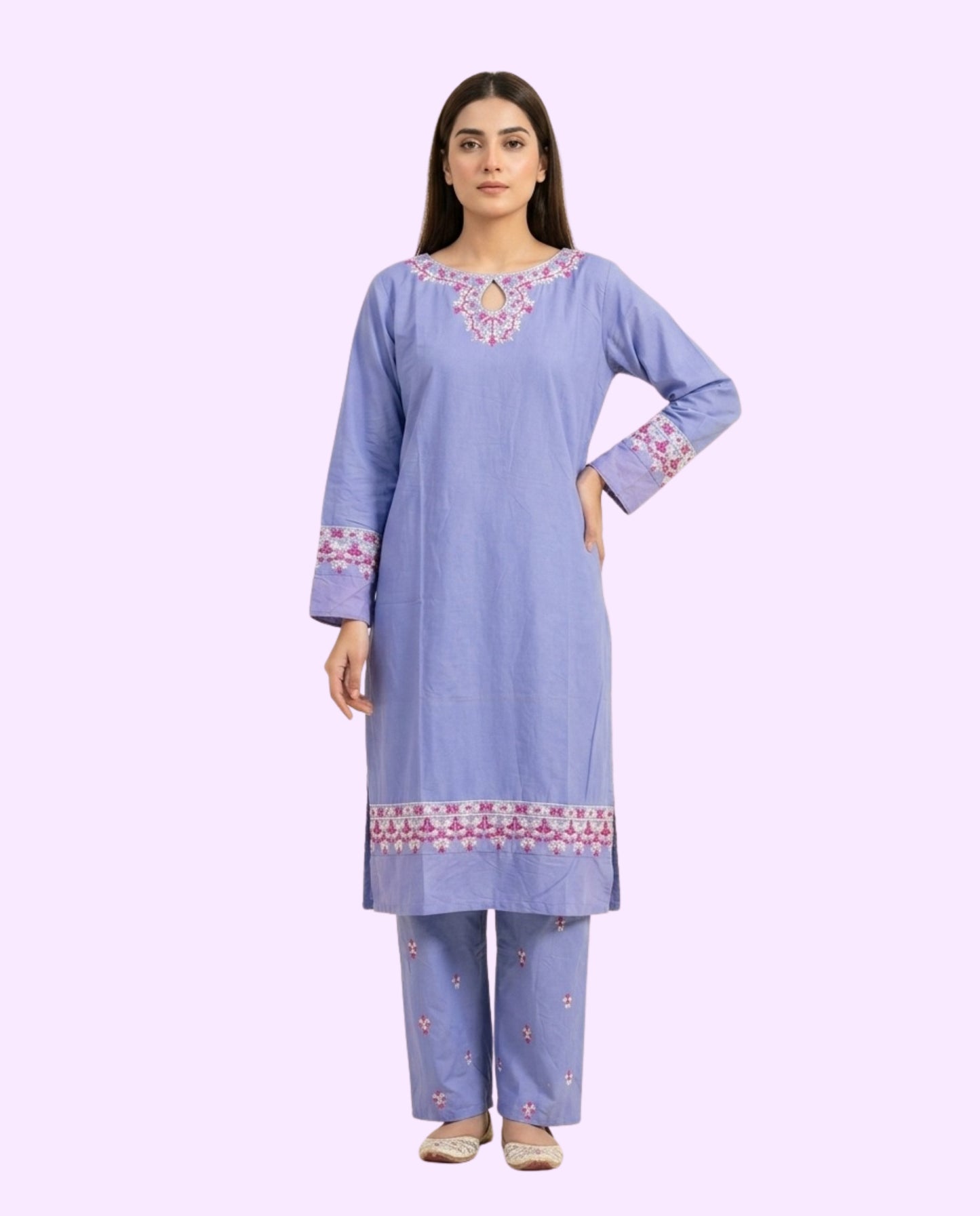 Imrozia Luxury 2 Piece Embroidered Stitched Suit – Premium Ready-to-Wear