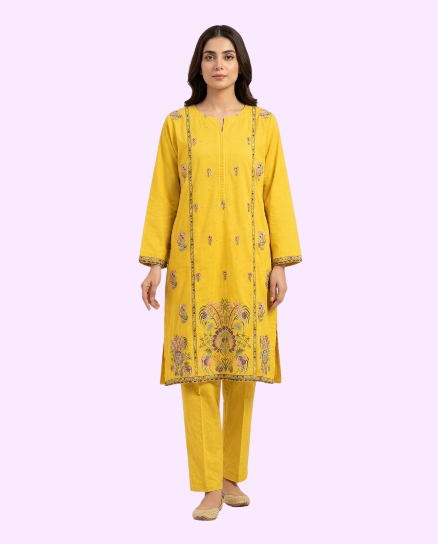Ethnc Luxury 2 Piece Embroidered Stitched Suit – Premium Ready-to-Wear