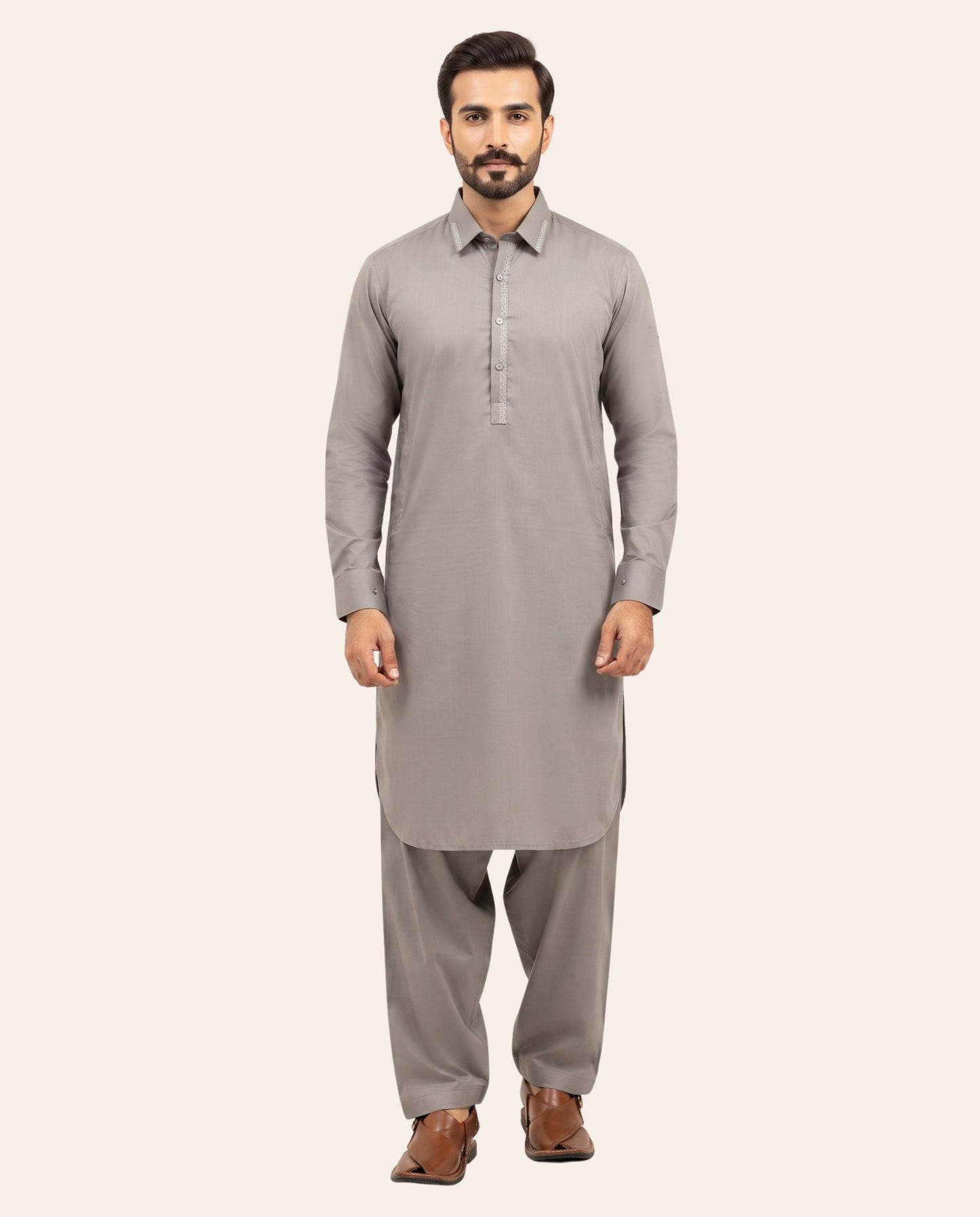 Firdous Men's Stitched Shalwar Kameez – Premium Wash & Wear Suit