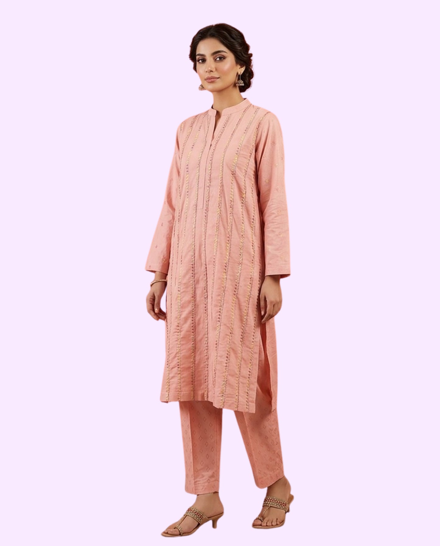 Generation Women's Luxury 2 Piece Embroidered Stitched Suit – Premium Ready-to-Wear