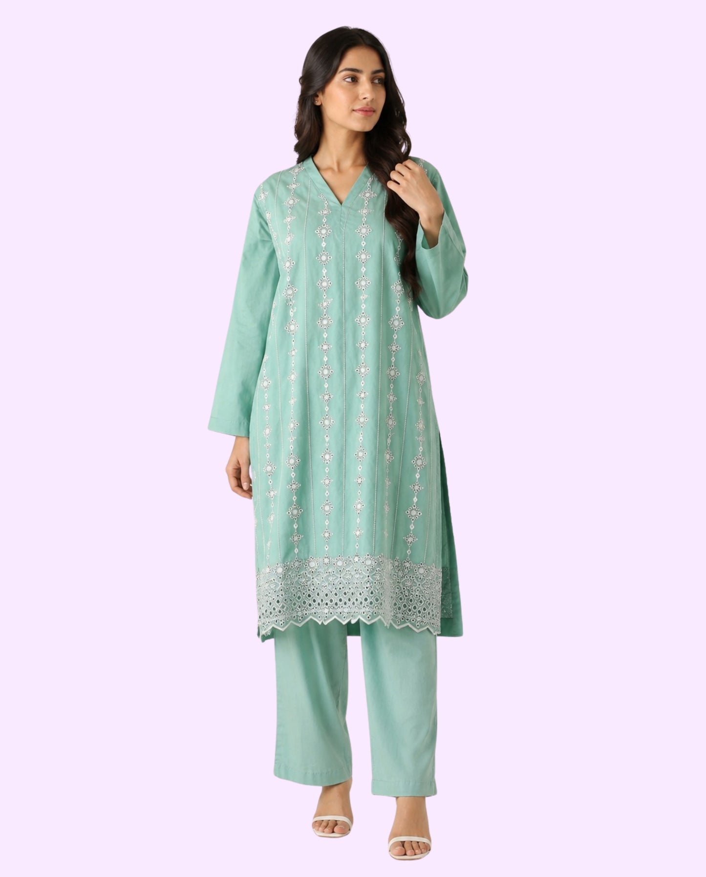 Image Luxury 2 Piece Embroidered Stitched Suit – Premium Ready-to-Wear