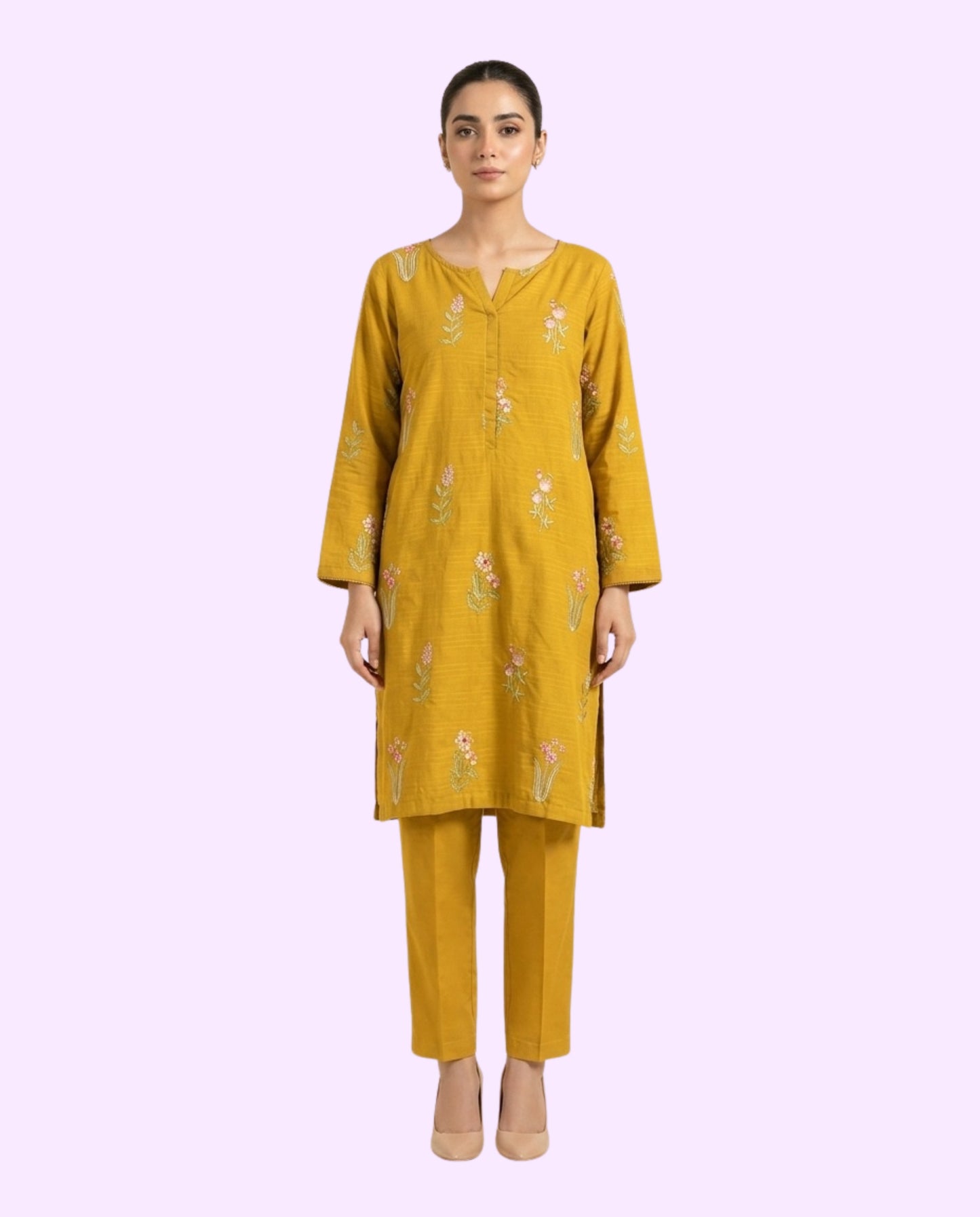 Sapphire Luxury 2 Piece Embroidered Stitched Suit – Premium Ready-to-Wear