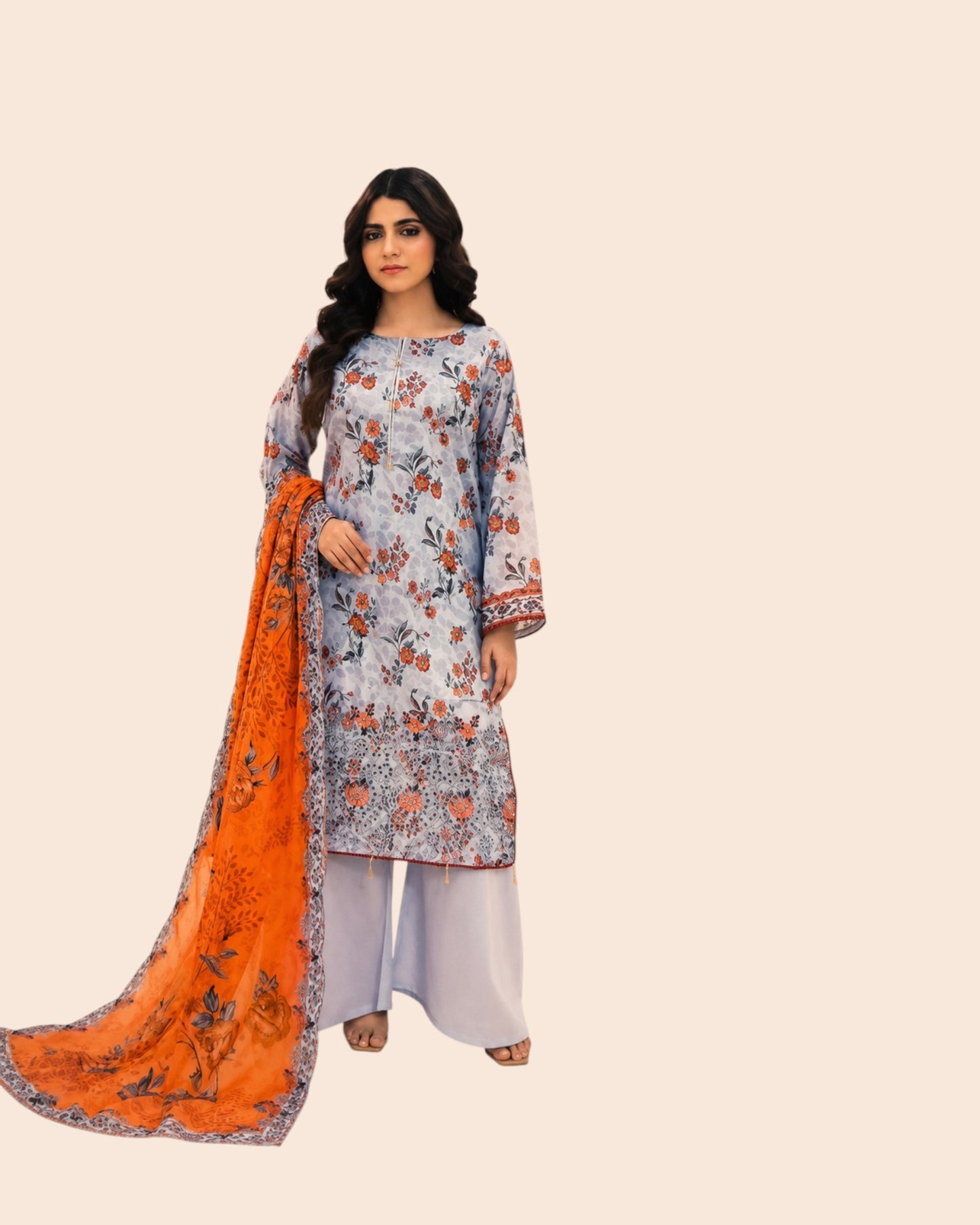Zesh Luxury 3 Piece Embroidered Lawn Unstitched Suit