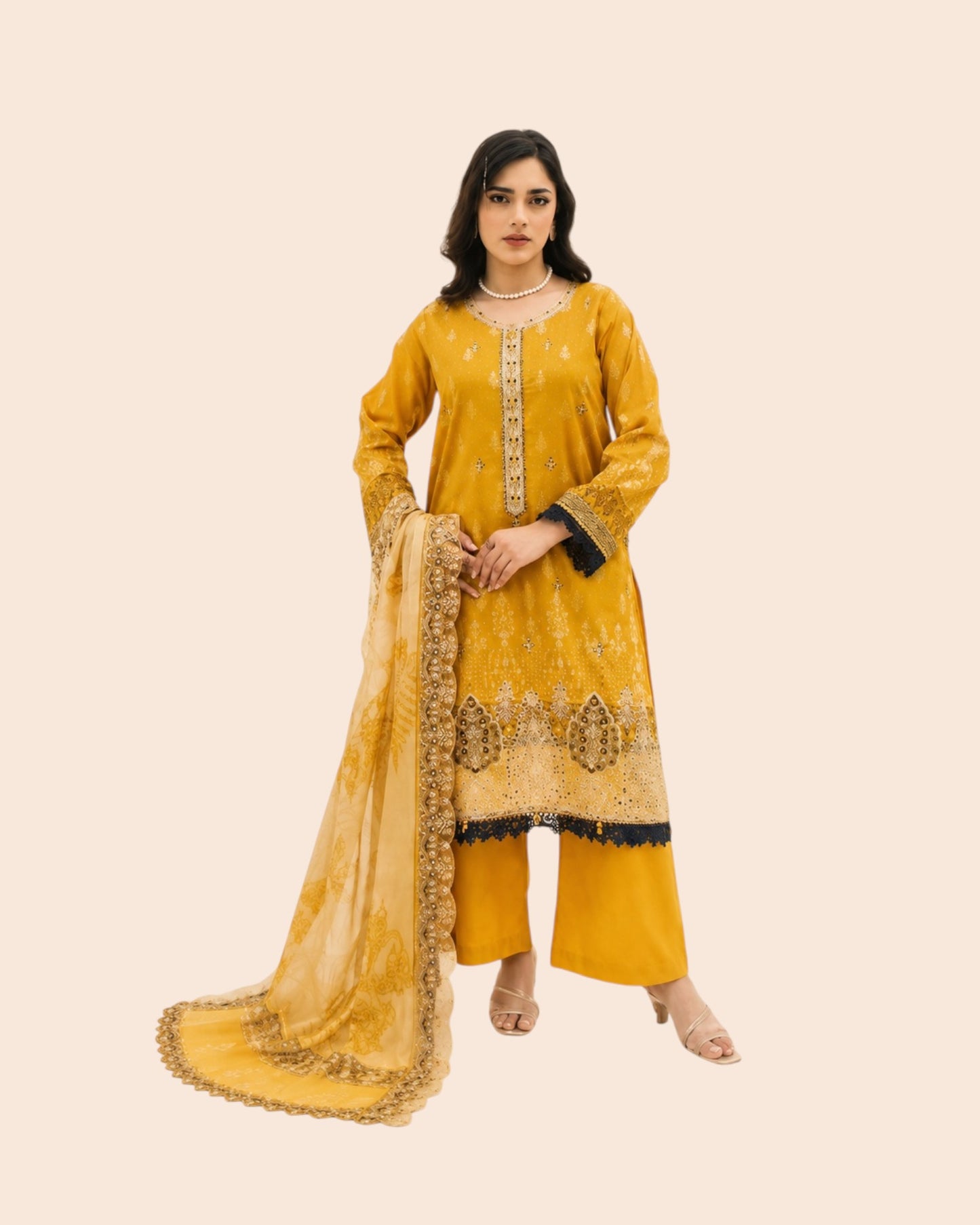 Zesh Luxury 3 Piece Embroidered Lawn Unstitched Suit