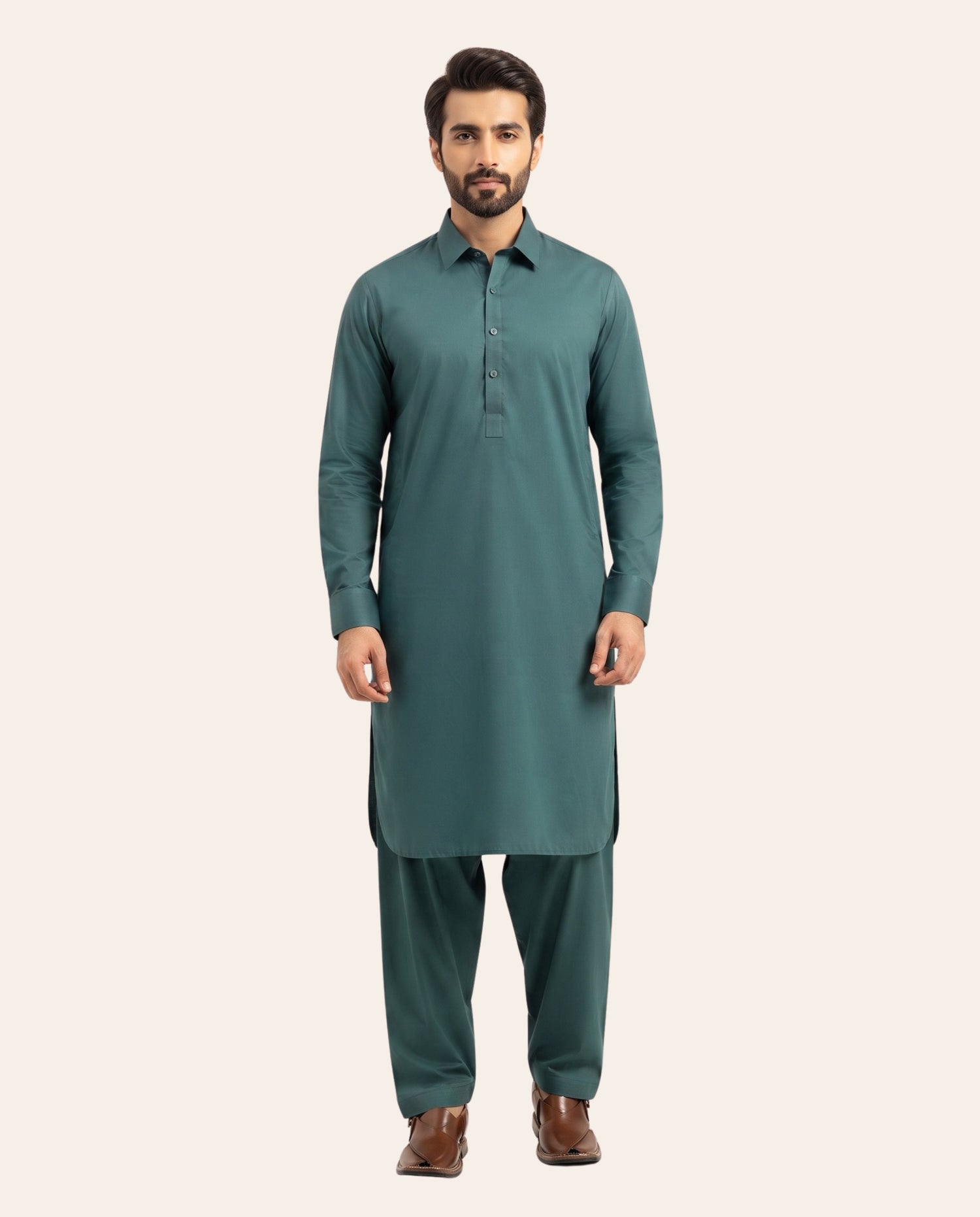 Firdous Men's Stitched Shalwar Kameez – Premium Wash & Wear Suit