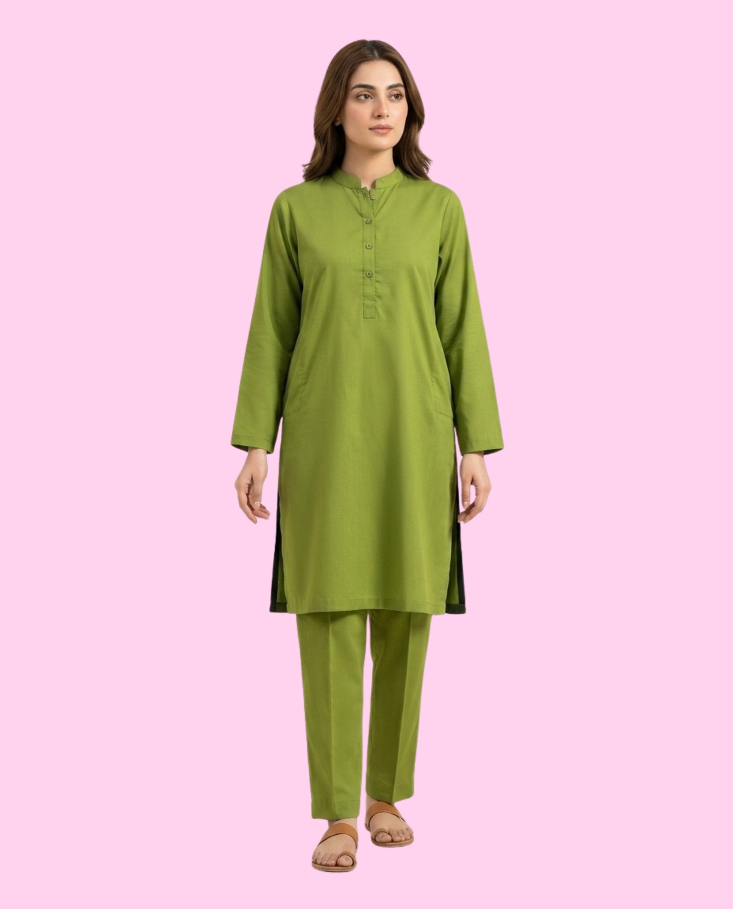 MONTO Solid 2 Piece Stitched Co-Ord Set – Premium Ultra Soft Wash & Wear