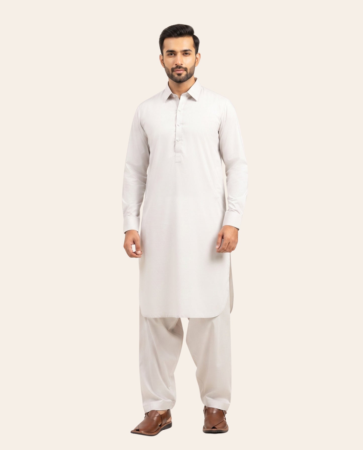 Firdous Men's Stitched Shalwar Kameez – Premium Wash & Wear Suit