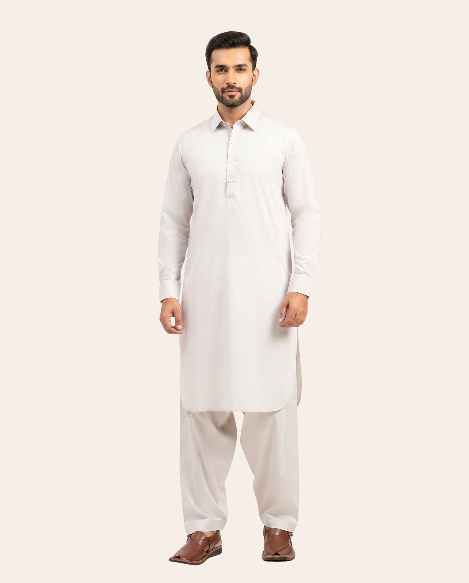 Firdous Men's Stitched Shalwar Kameez – Premium Wash & Wear Suit