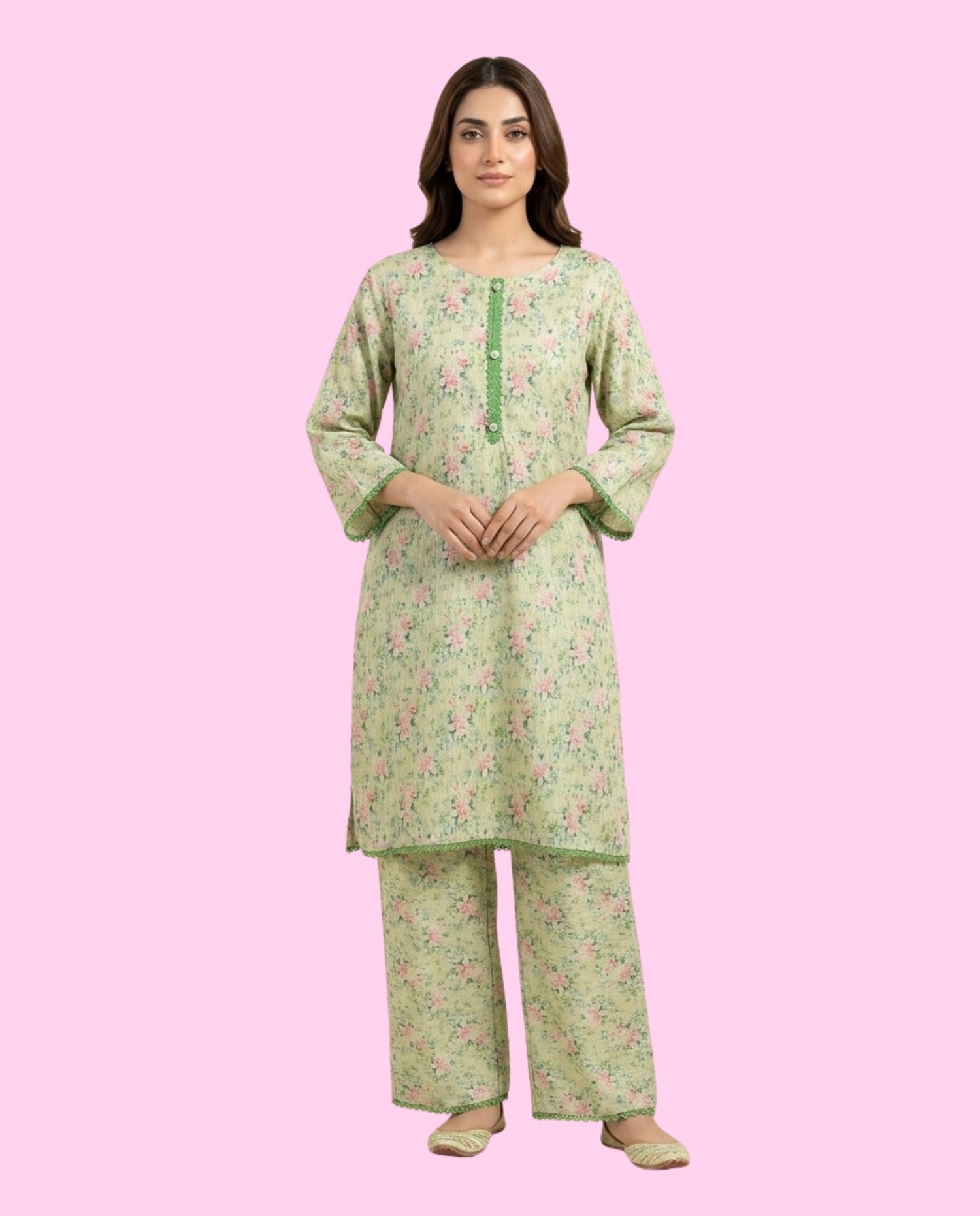 Khaadi 2 Piece Stitched Printed Suit – All-Over Print Ready-to-Wear