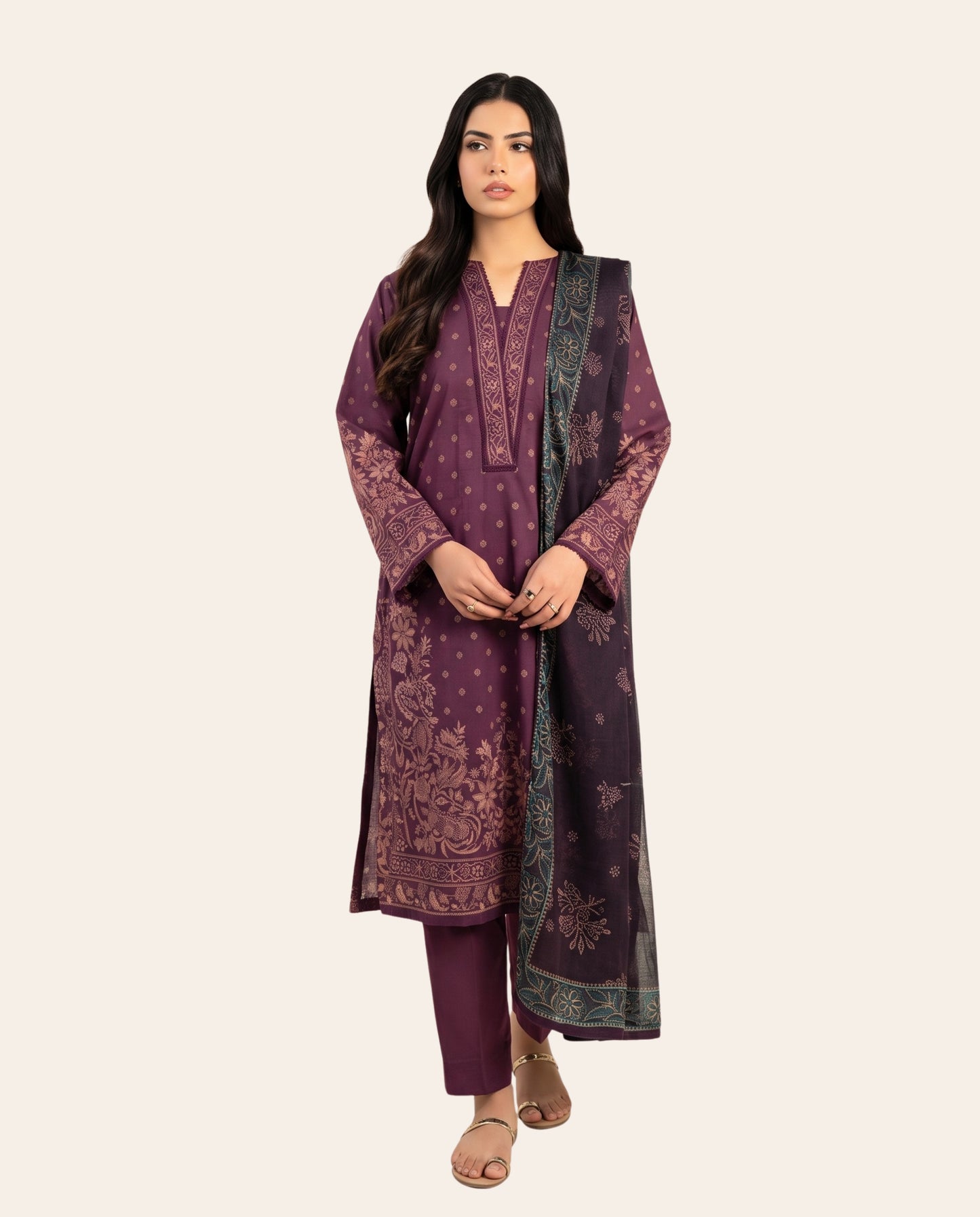 Limelight 3 Piece Unstitched Printed Lawn Suit – Summer Collection