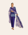 Sana Safinaz 3 Piece Unstitched Printed Lawn Suit – Premium Women's Summer Collection
