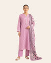 Alkaram 3 Piece Unstitched Printed Lawn Suit – Premium Women's Summer Collection