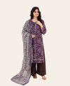 Zesh 3 Piece Unstitched Printed Lawn Suit – Premium Women's Summer Collection