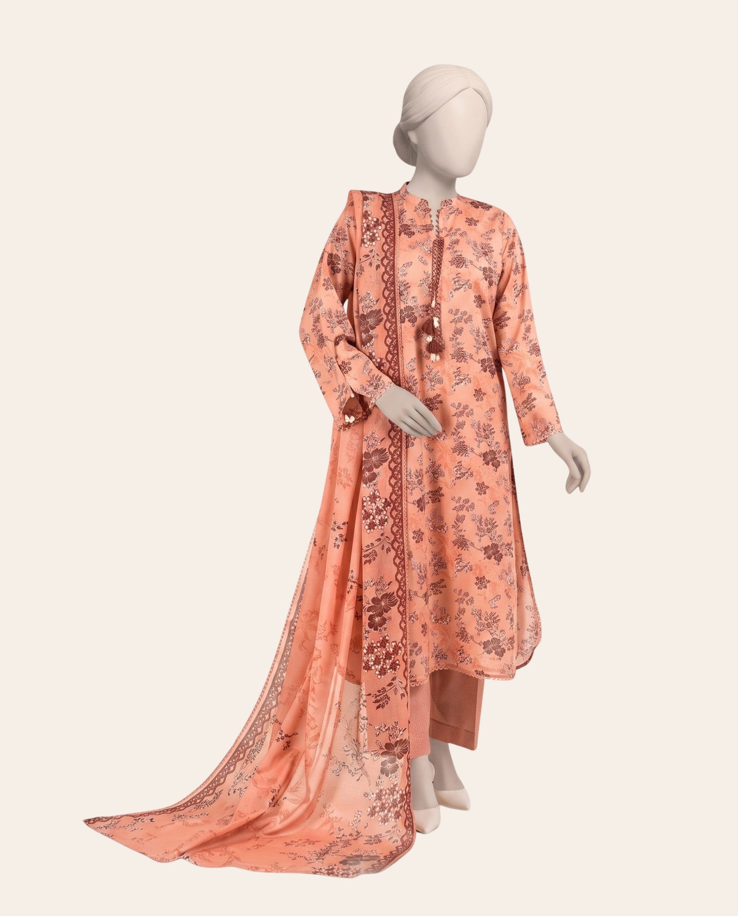 MTJ (Maulana Tariq Jamil) 3 Piece Unstitched Printed Lawn Suit – Premium Summer Collection