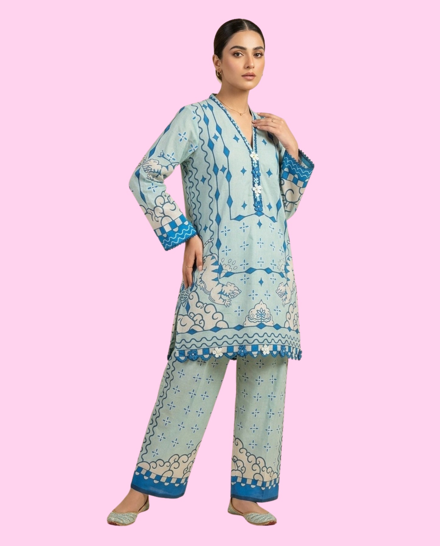 REGALIA 2 Piece Stitched Printed Co-Ord Set – Casual Outfit