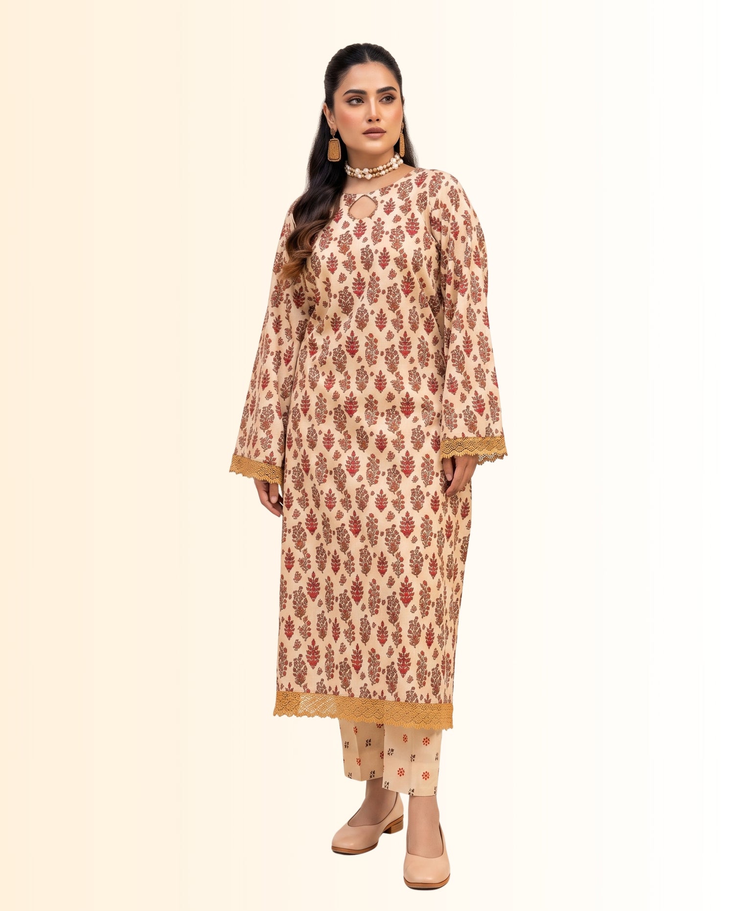 Motifz 2 Piece Unstitched Lawn – Printed Shirt & Printed Trouser