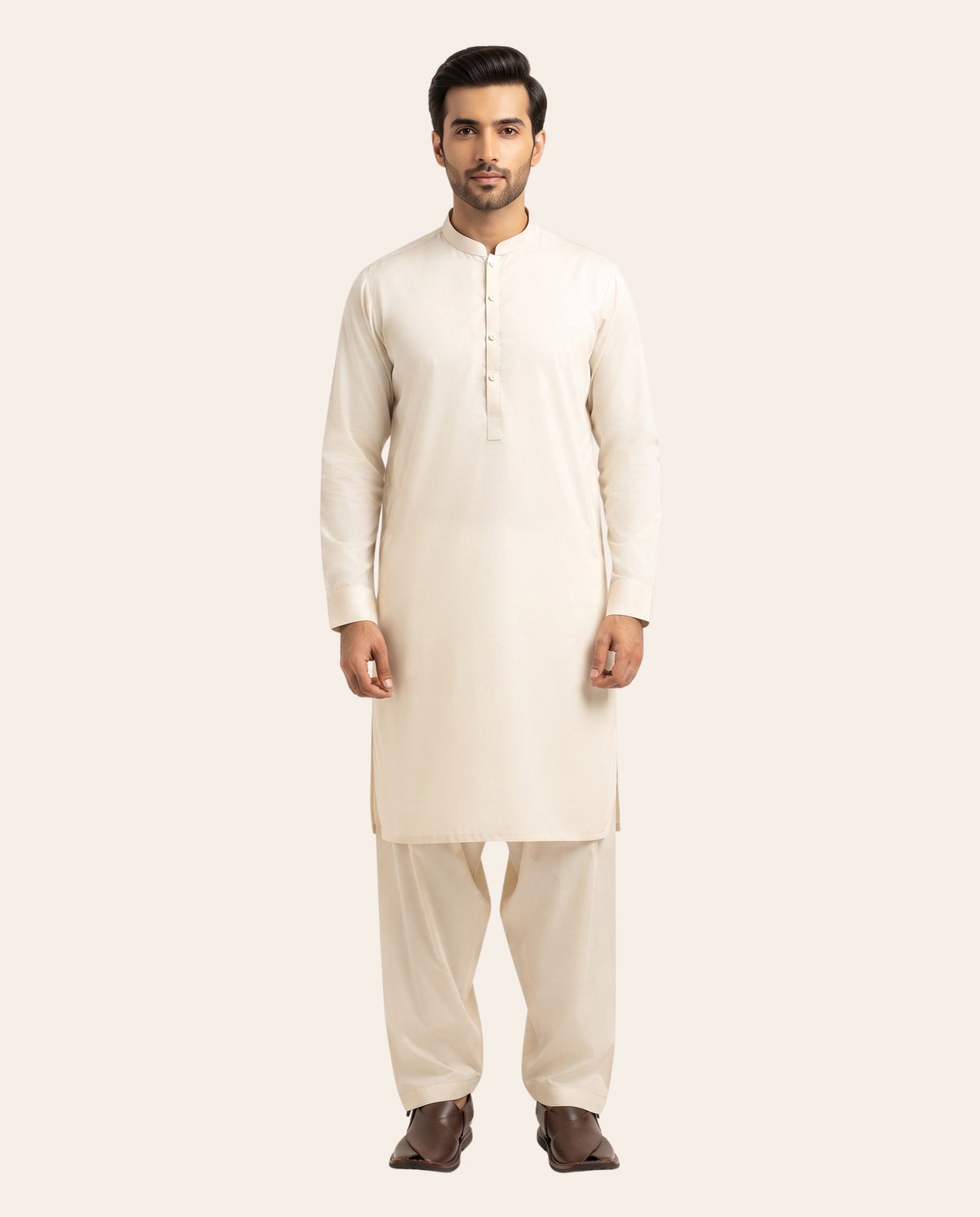 Firdous Men's Stitched Shalwar Kameez – Premium Wash & Wear Suit