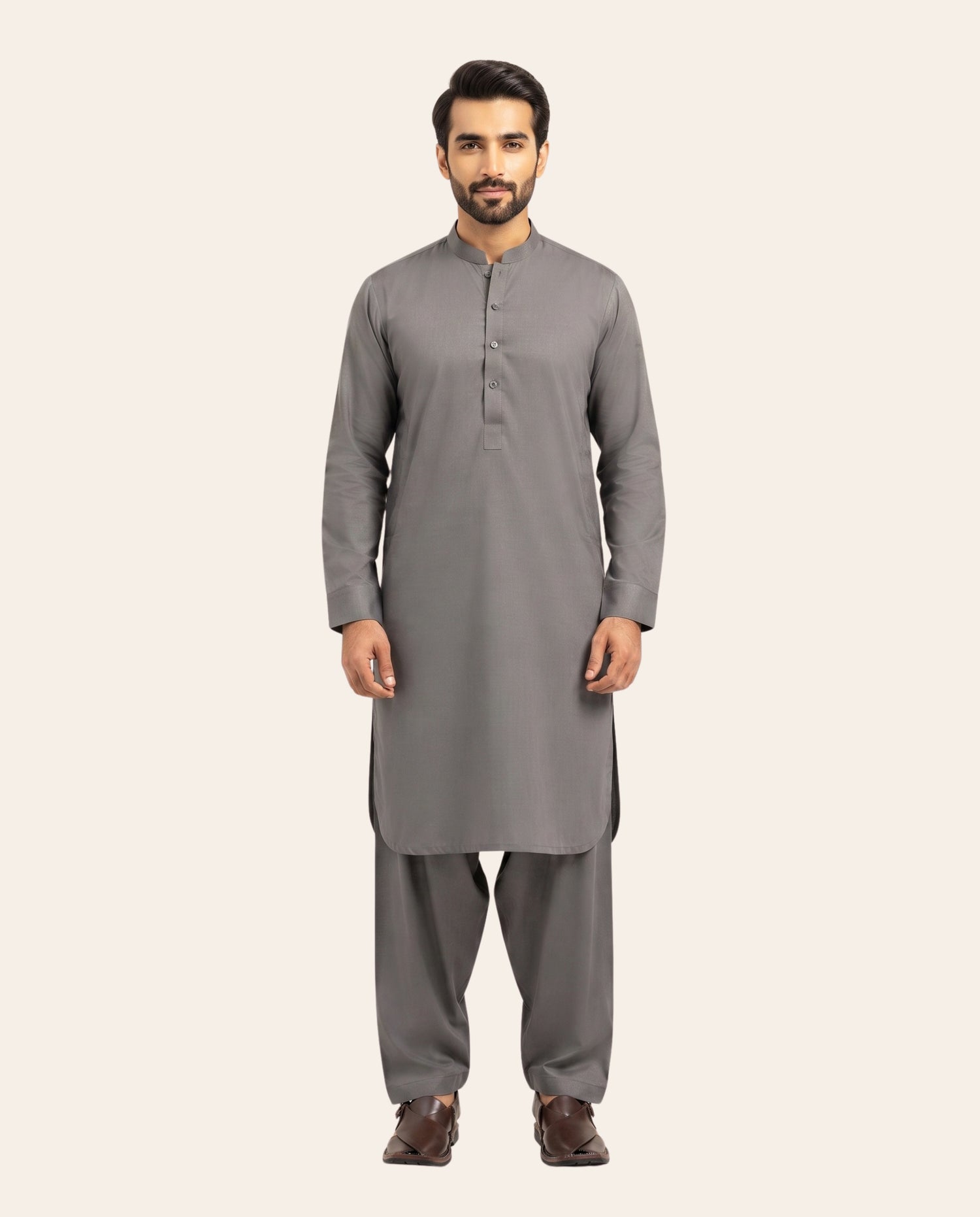 Firdous Men's Stitched Shalwar Kameez – Premium Wash & Wear Suit