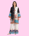 REGALIA women's 2-piece stitched printed co-ord set featuring an all-over printed shirt and matching trousers for casual and everyday wear.