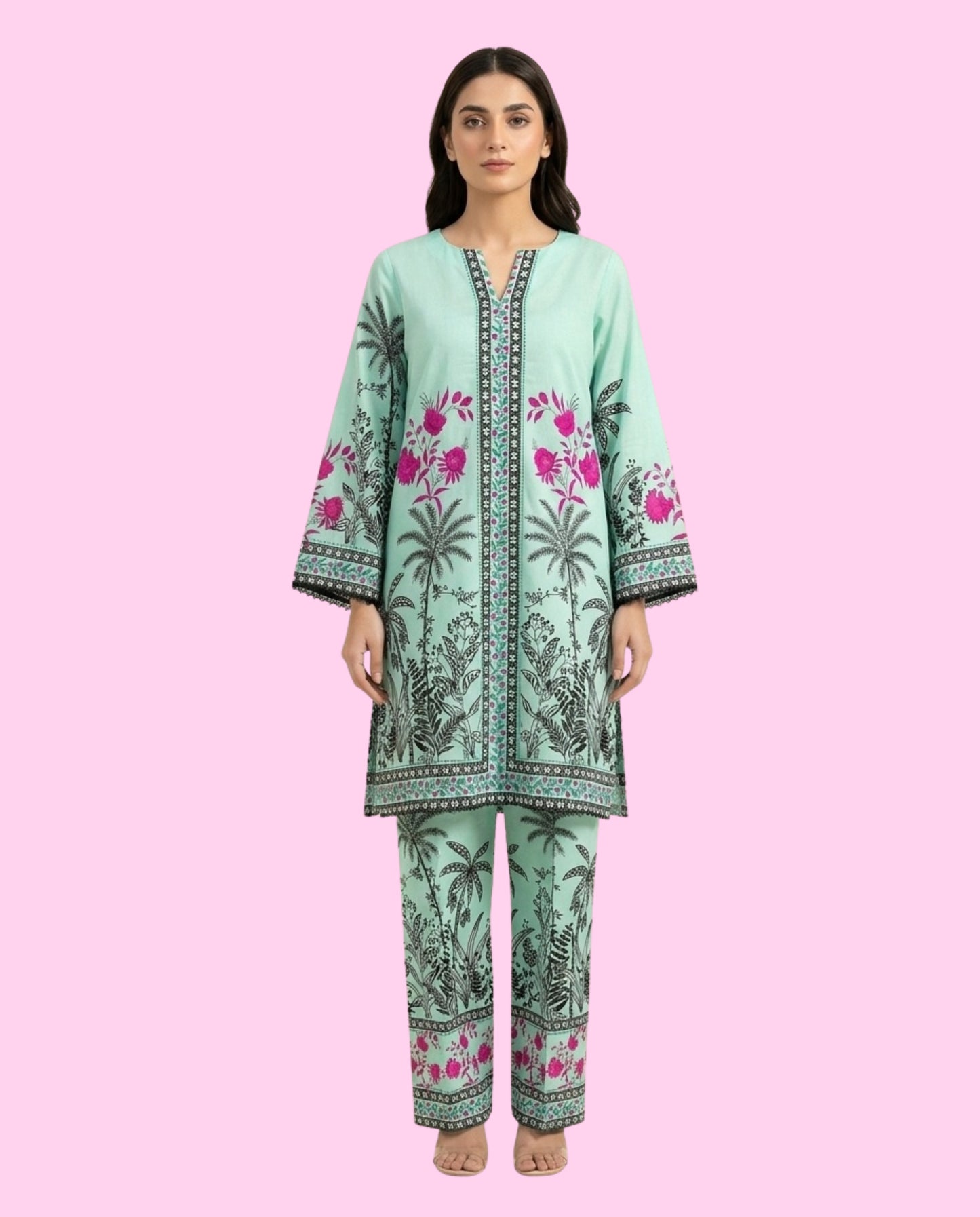 REGALIA 2 Piece Stitched Printed Co-Ord Set – Casual Outfit