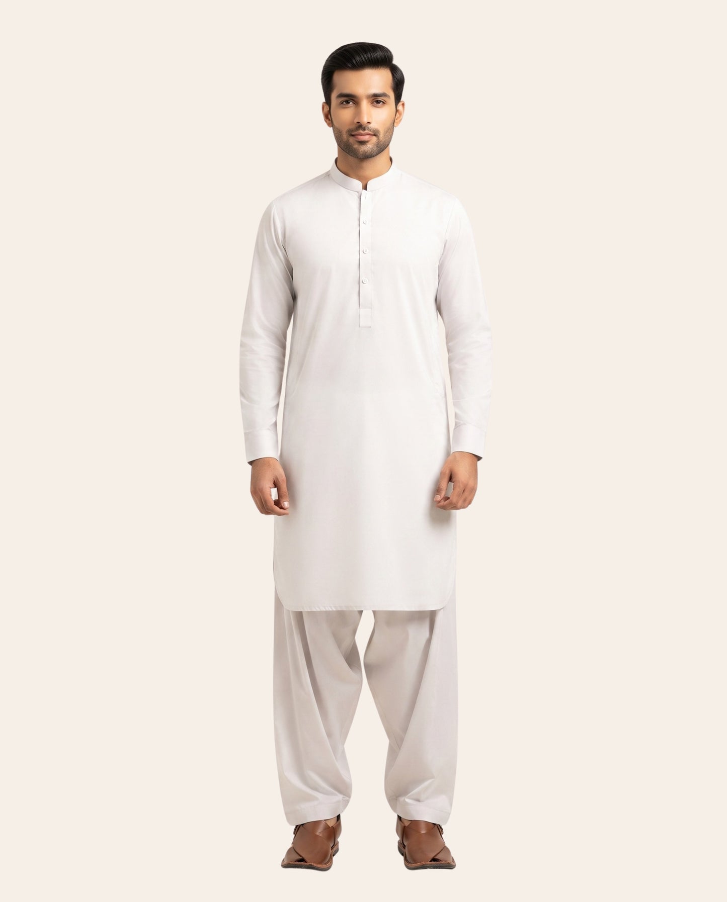 Firdous Men's Stitched Shalwar Kameez – Premium Wash & Wear Suit