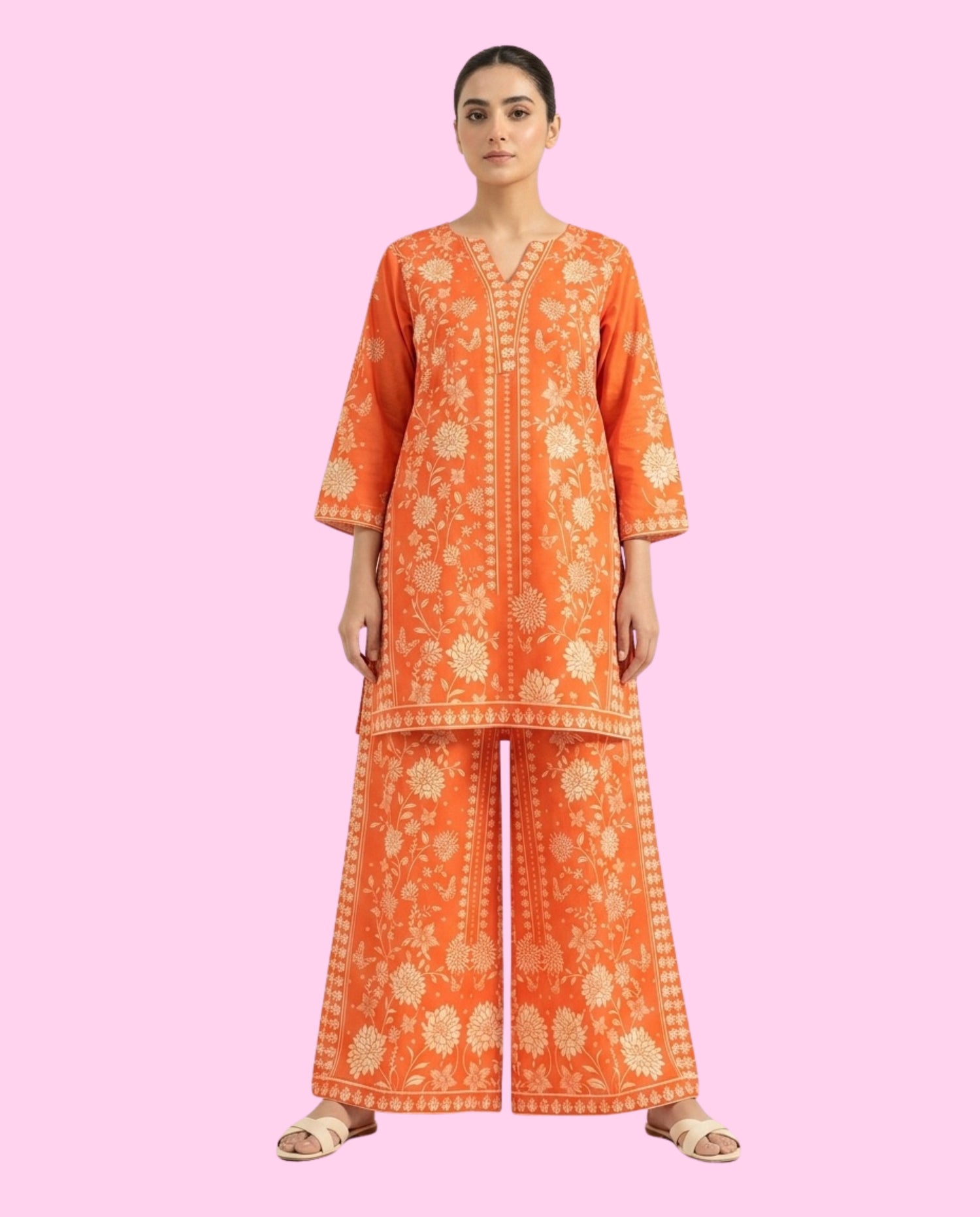 Saya 2 Piece Stitched Printed Suit – Premium Ready-to-Wear