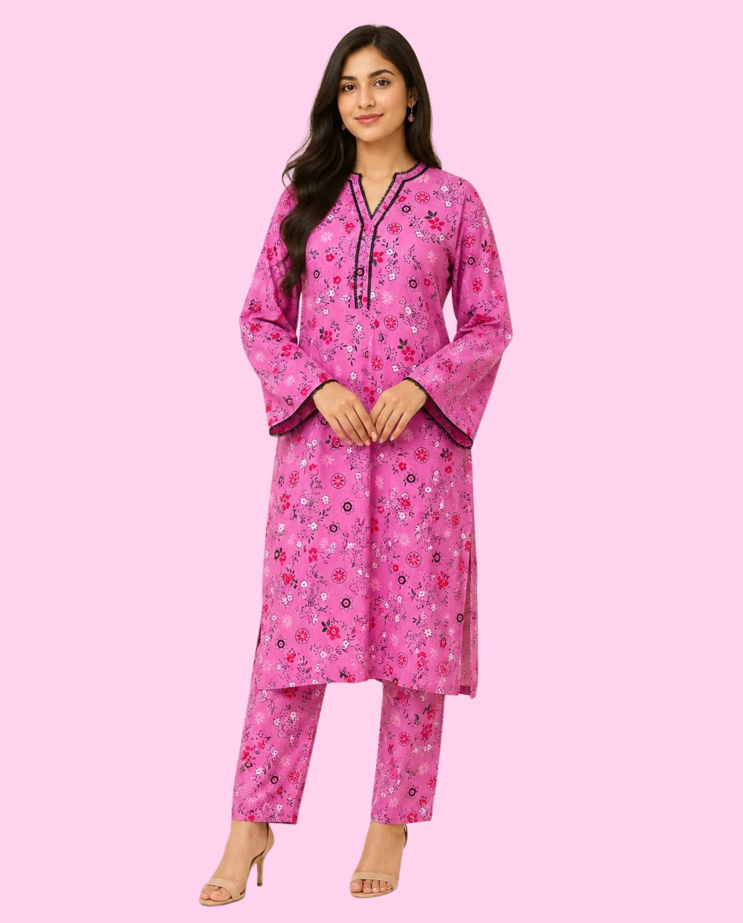 REGALIA 2 Piece Stitched Printed Suit – Ready-to-Wear Casual Dress