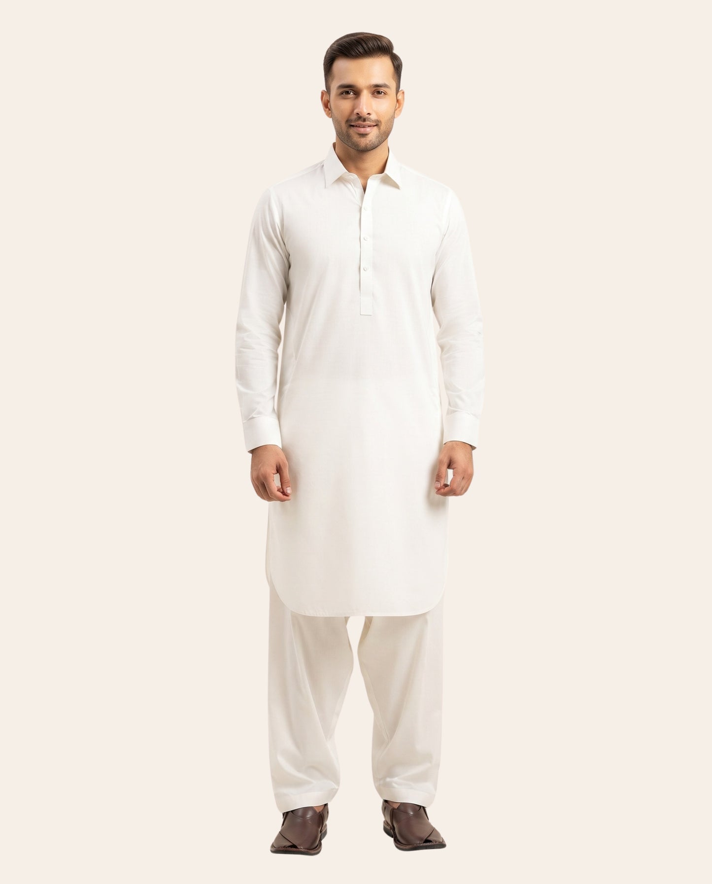 Firdous Men's Stitched Shalwar Kameez – Premium Wash & Wear Suit